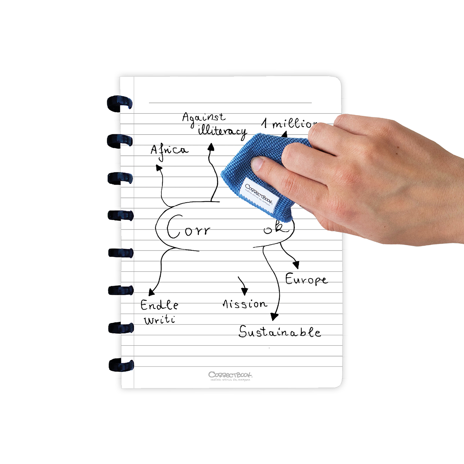 Correctbook - A5 | 40 feuilles | Reliure à anneaux | Quadrichromie