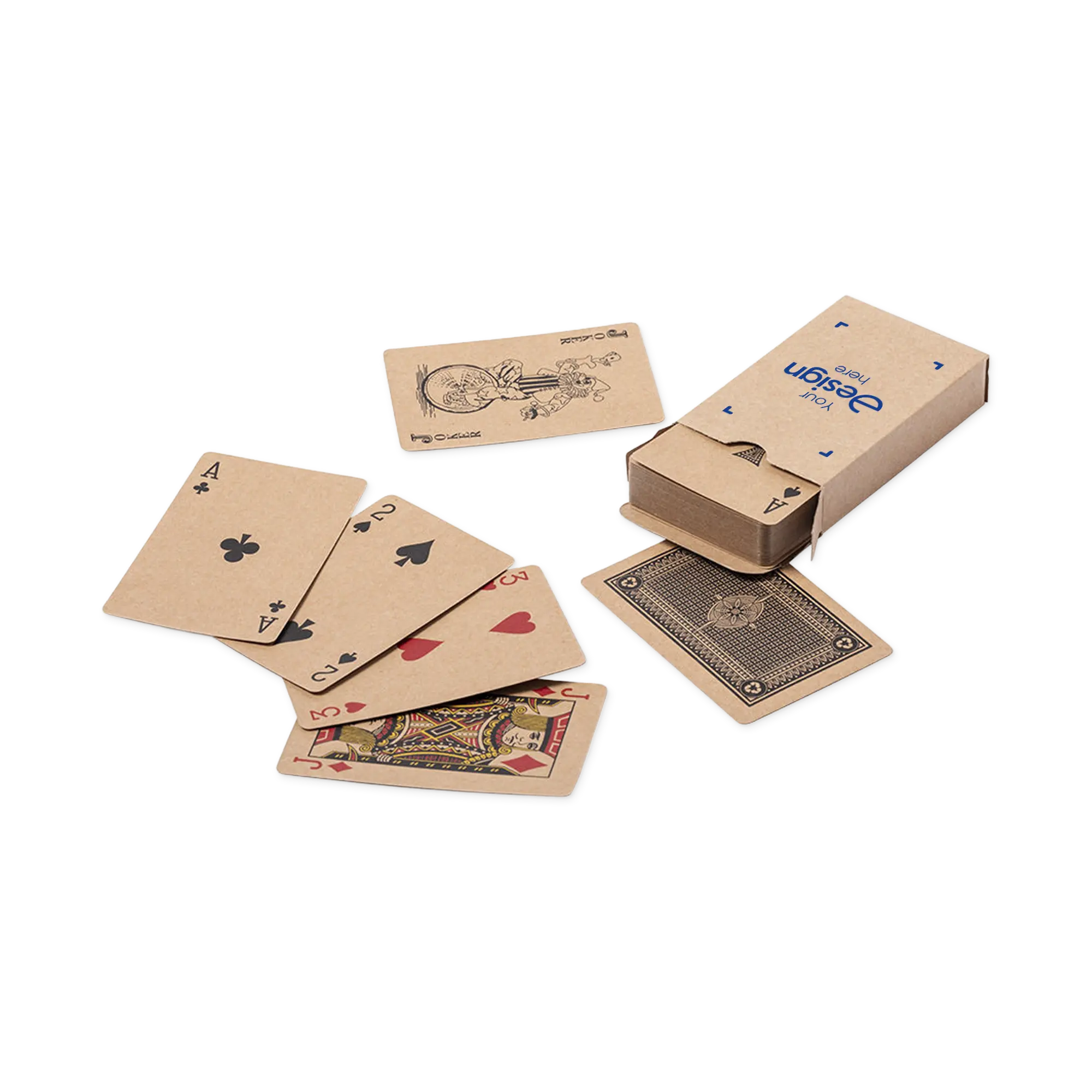 Carte – 54 carte | Cartone riciclato | Compatto | Con scatola
