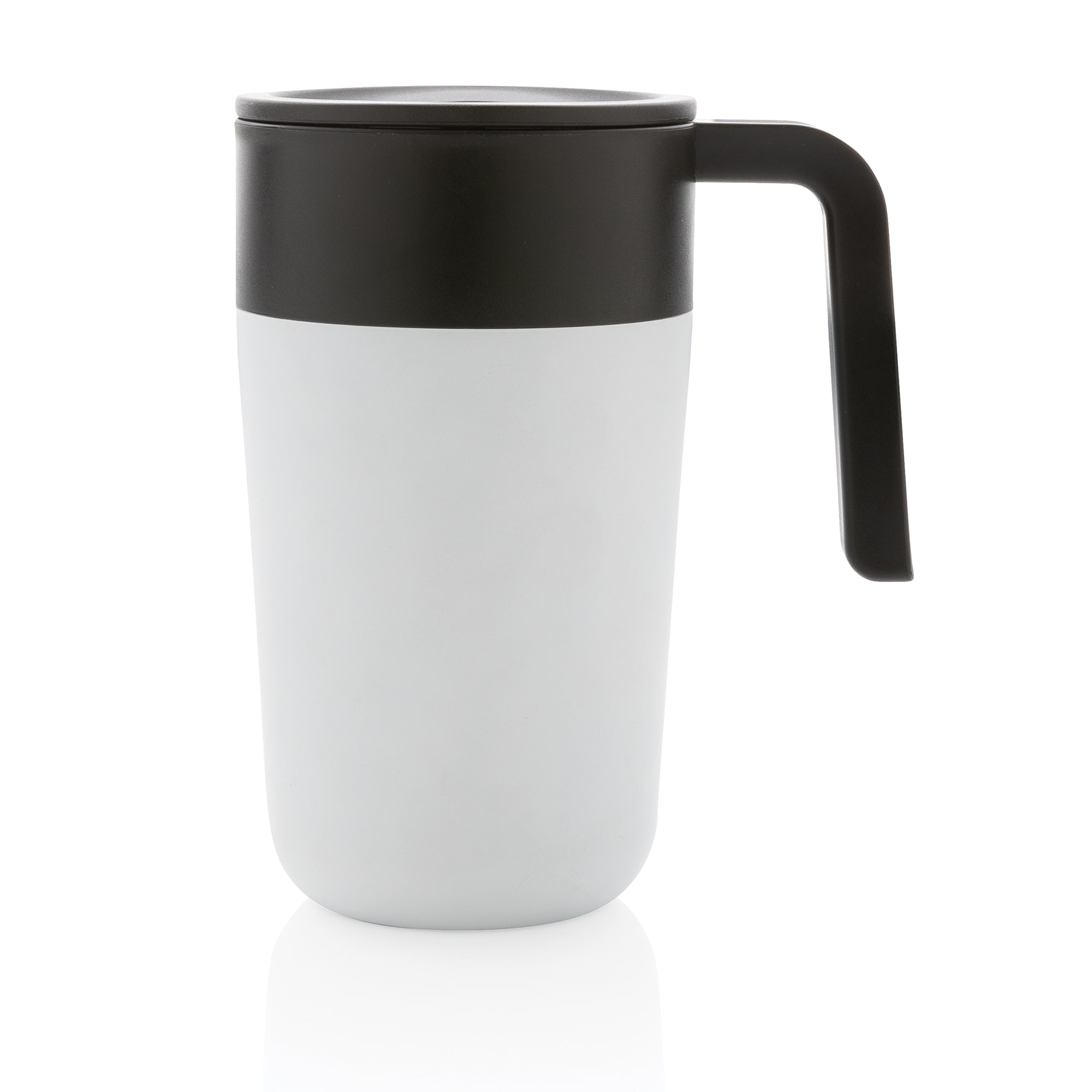Koffie-to-go beker Martin - 480 ml | Gerecycled RVS | Gravure en tot 4 kleuren bedrukking