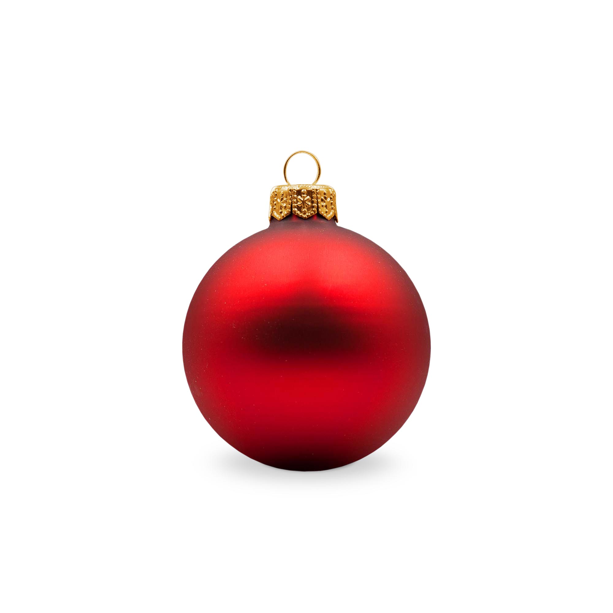 Boule de Noël – 66 mm | Finition mate | Attache dorée | Impression quadrichromie | Avec boîte
