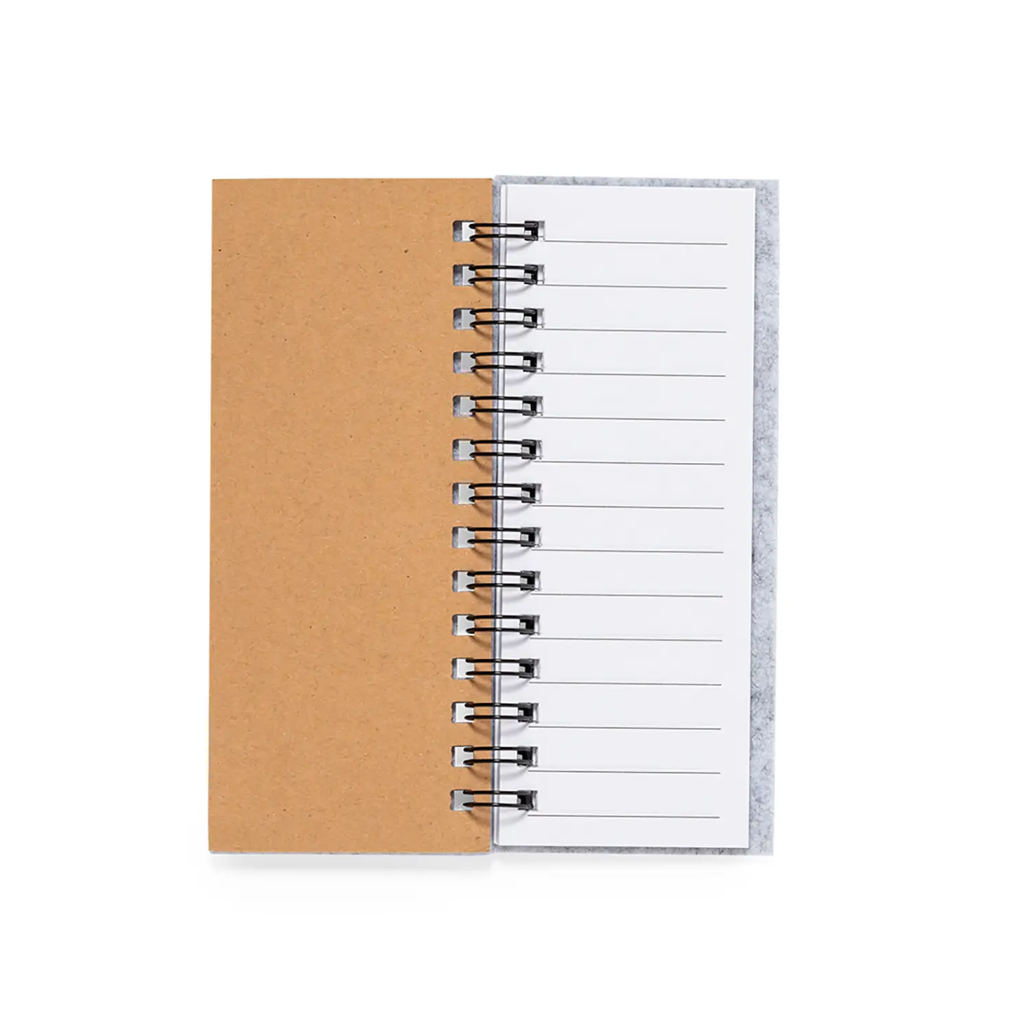 Bloc-notes en feutre RPET – 30 pages | 5 blocs adhésifs | Recyclé | Fermeture élastique
