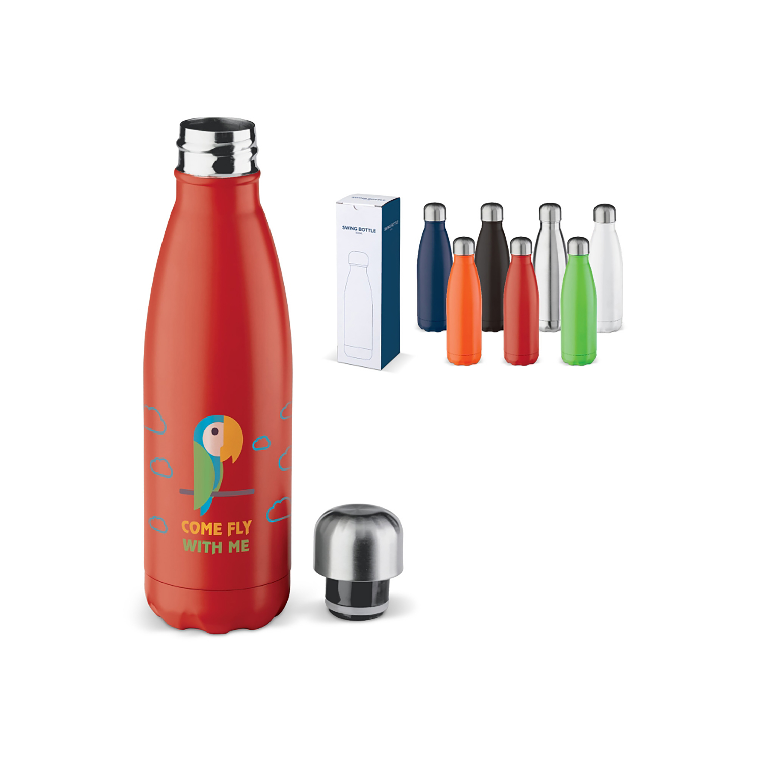 Bouteille isotherme - 500 ml | Inox | Étanche