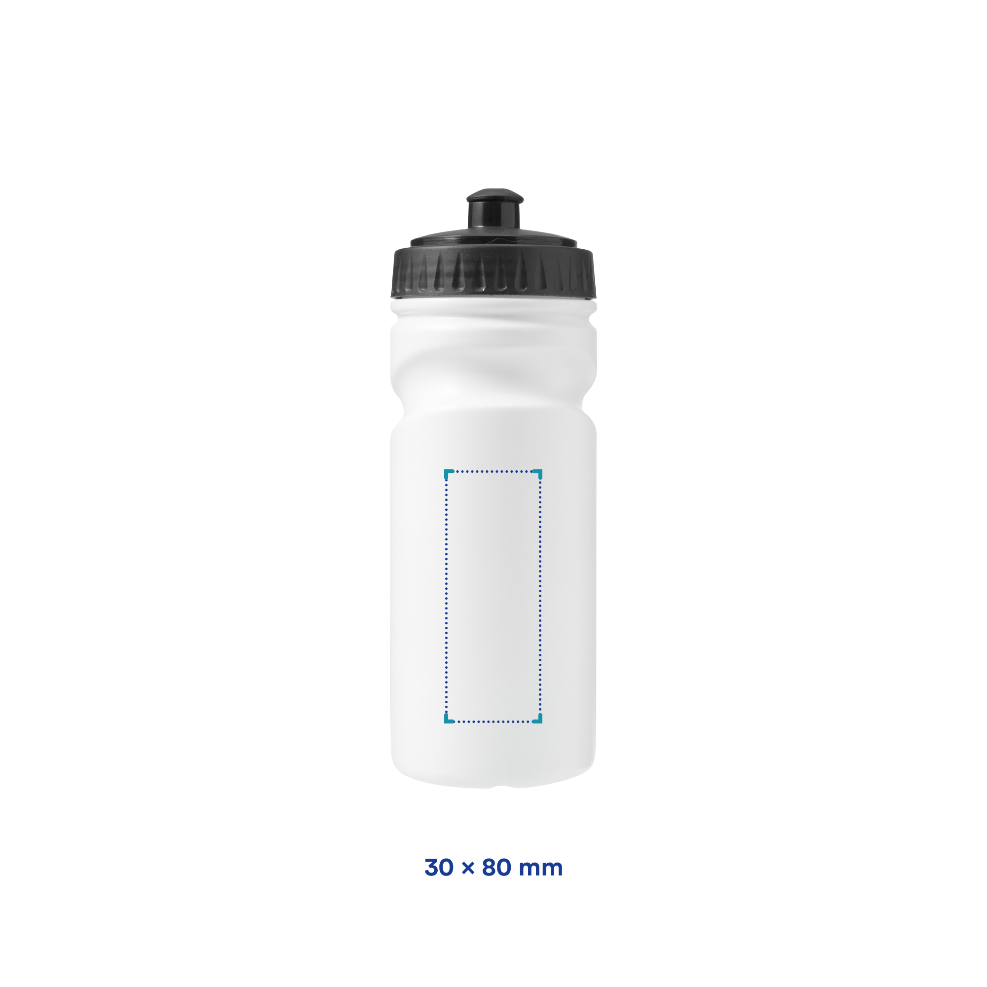 Trinkflasche Livorno - 500 ml | Recycelbarer Kunststoff | Farbiger Deckel
