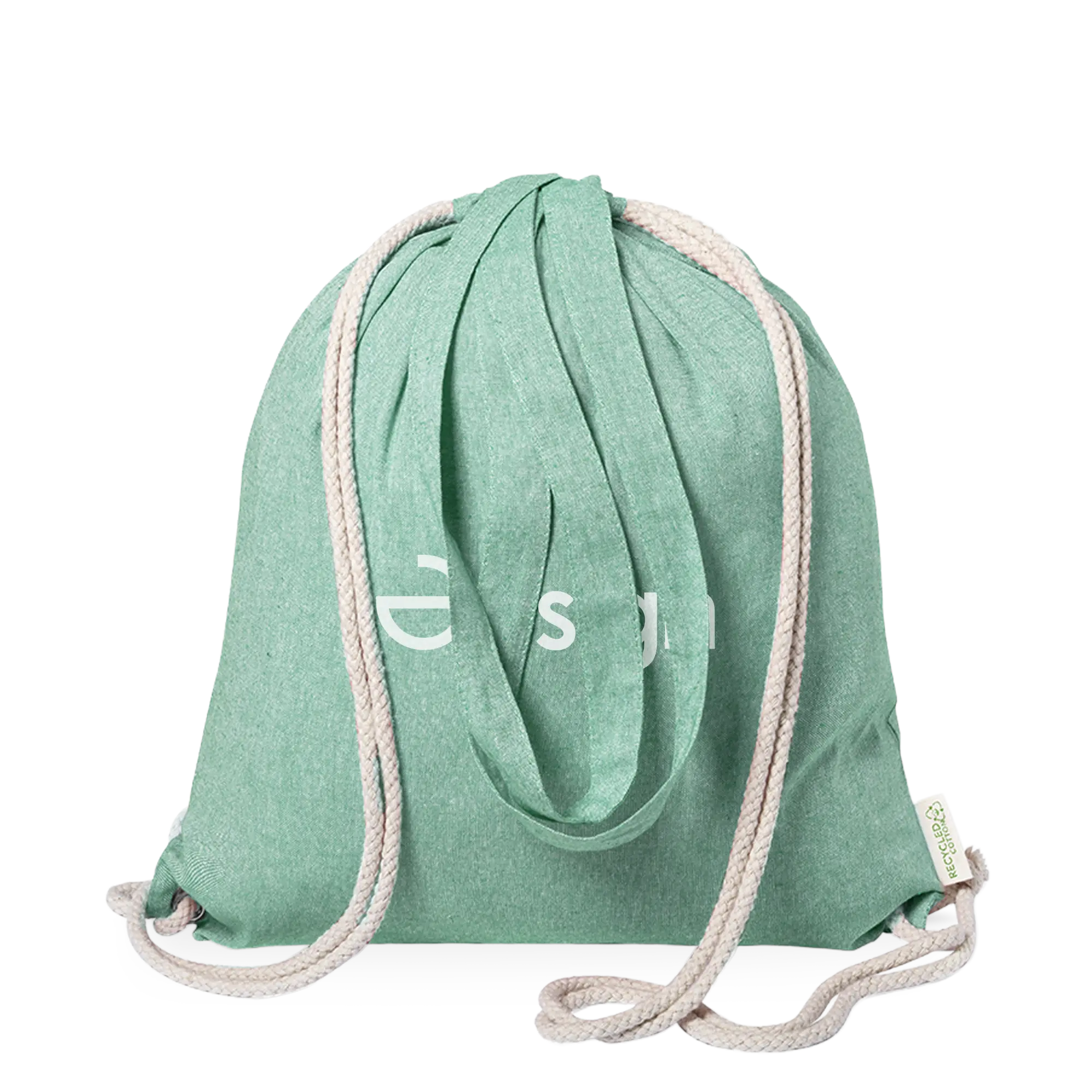 Zaino in cotone riciclato | 140 g/m² | Chiusura con cordoncino