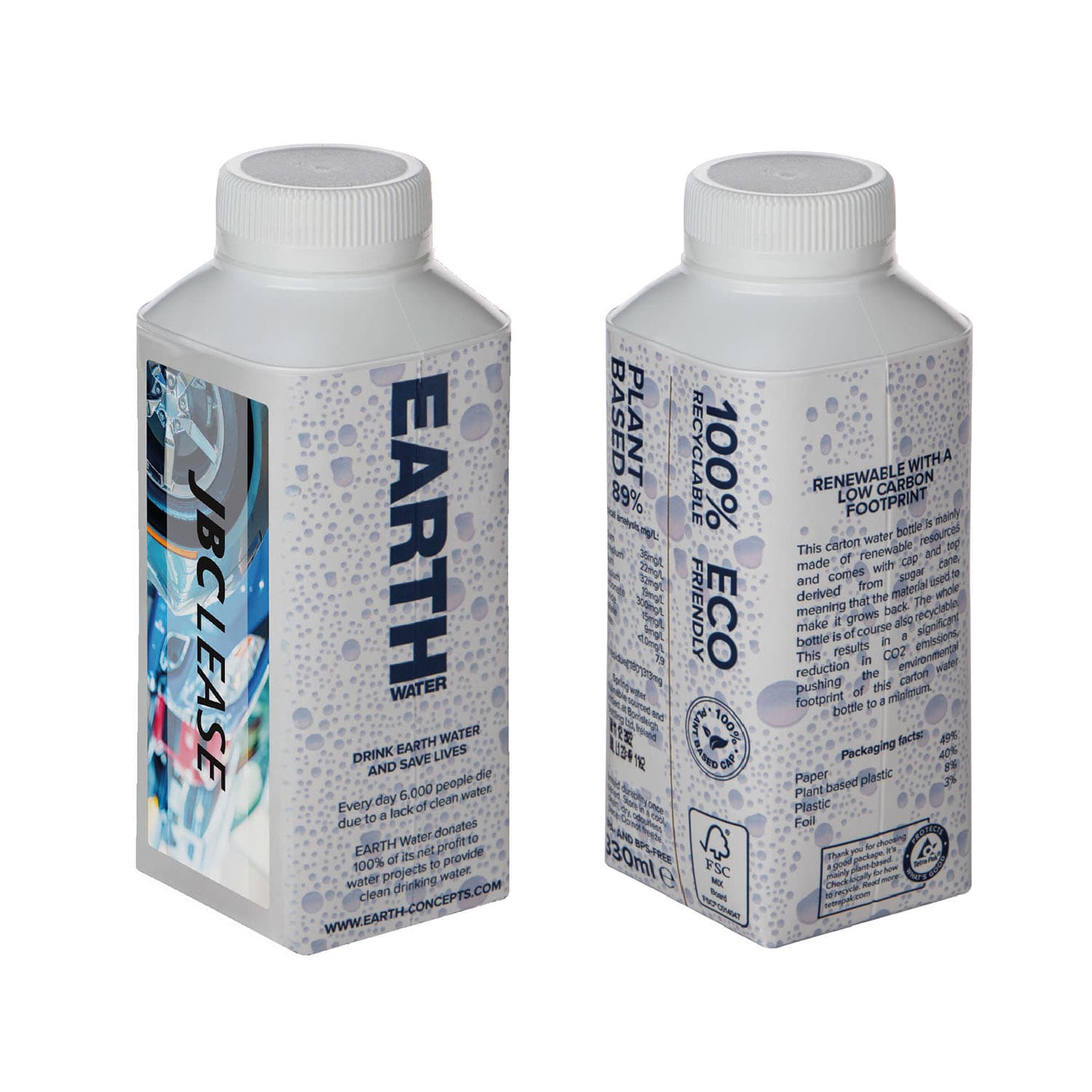 Water Tetra Pack - 330 ml | Full Colour | FSC | Drinkwaterproject
