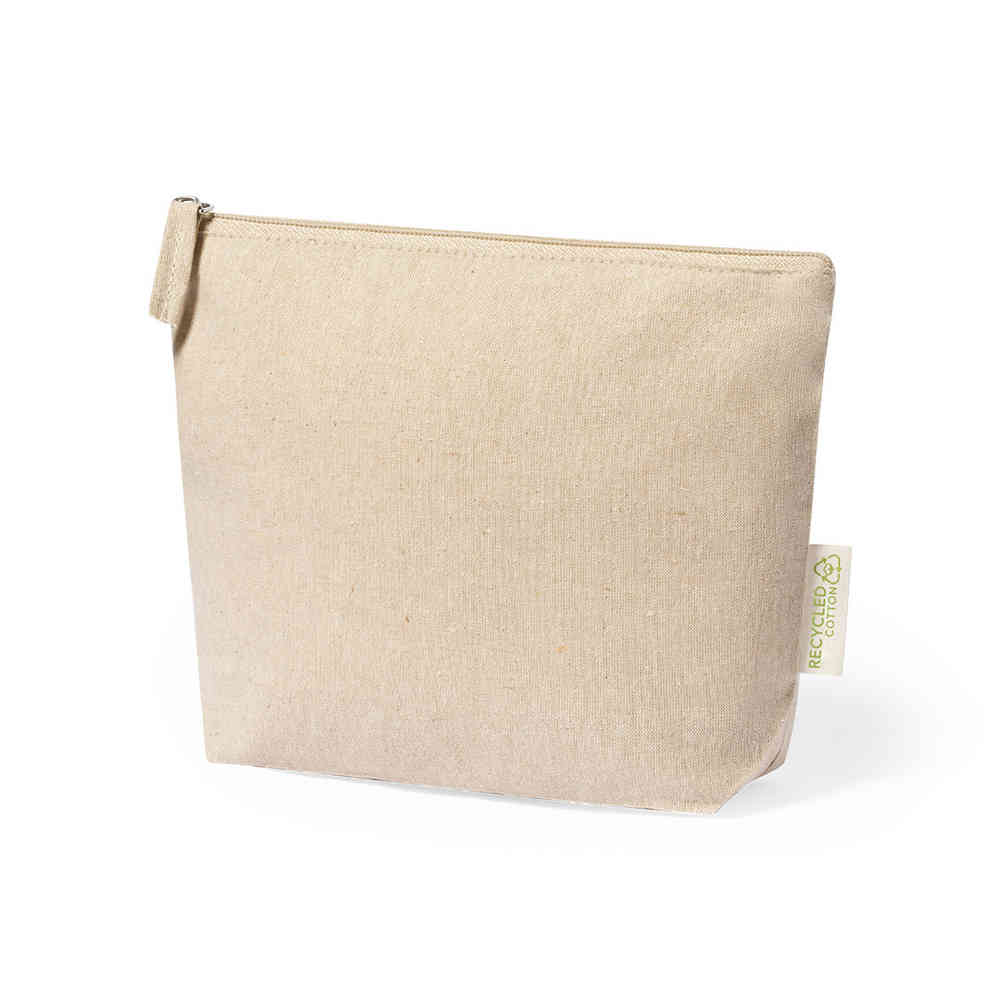Toilettas Liv - Gerecycled katoen | Eco embleem | Stevig | Tot 4 kleuren bedrukking