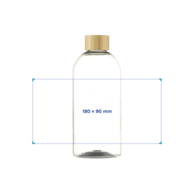 Borraccia - 500 ml | Plastica riciclata | Trasparente | Stampa e incisione Quadricromia