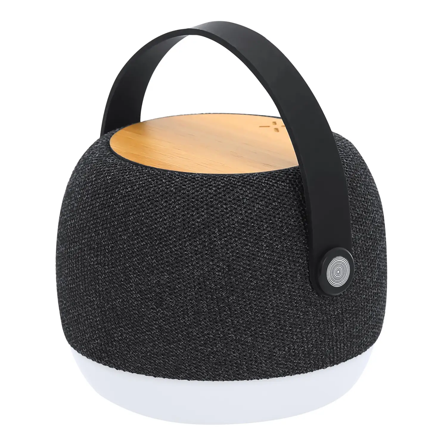 Lautsprecher mit Ladefunktion – 15W kabellos | Bluetooth | LED-Licht | RPET & Bambus