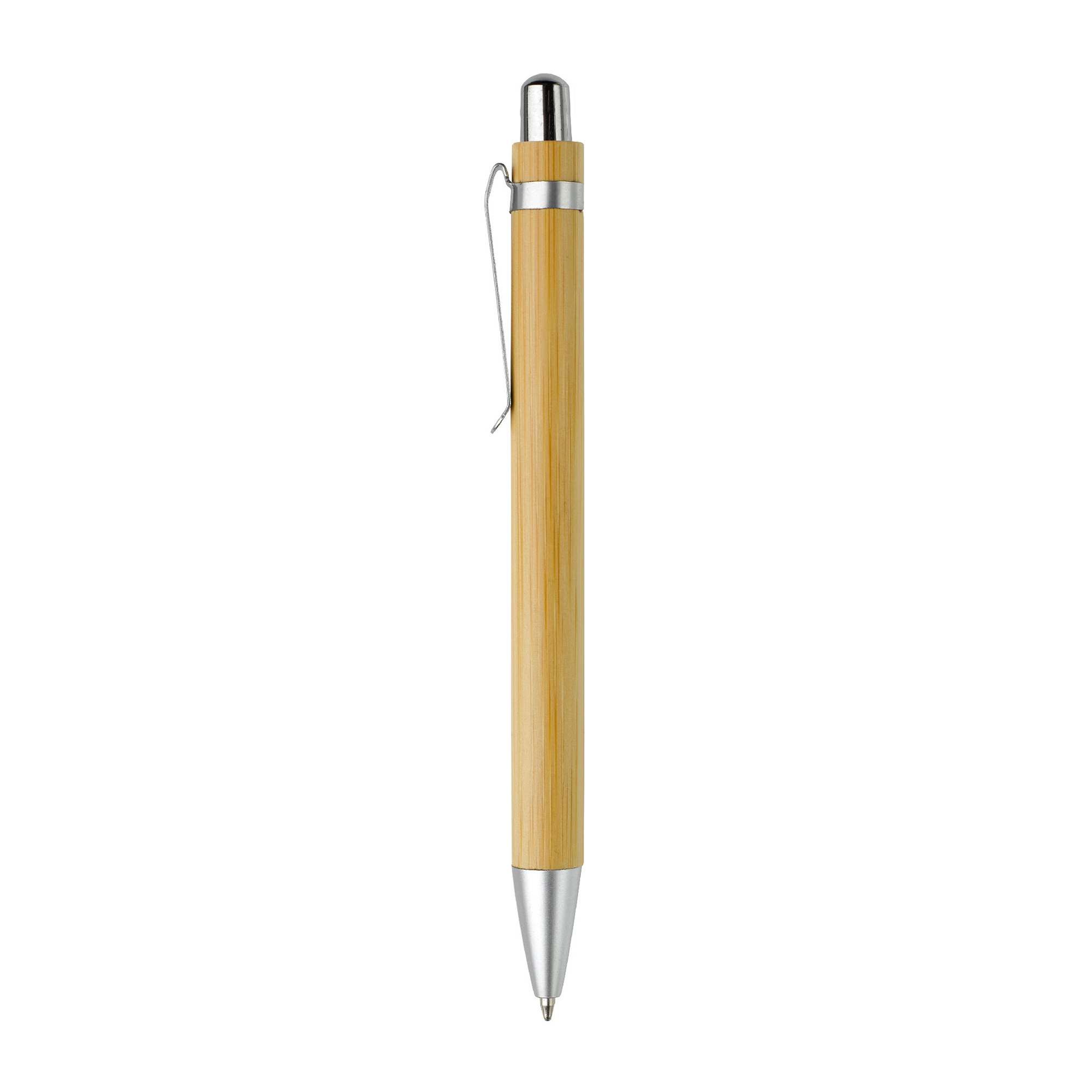 Stylo en bambou | Encre bleue | Quadrichromie
