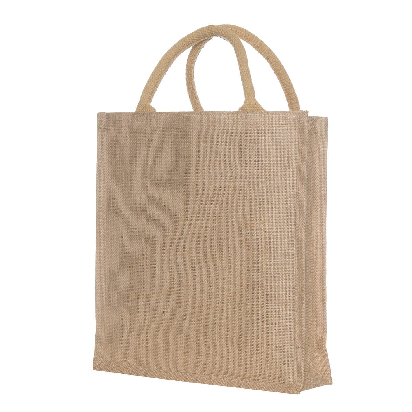 Borsa in iuta - Nolan | 240 g/m² | Manici corti | 31 x 9 x 35 cm | Stampa fino a 3 colori
