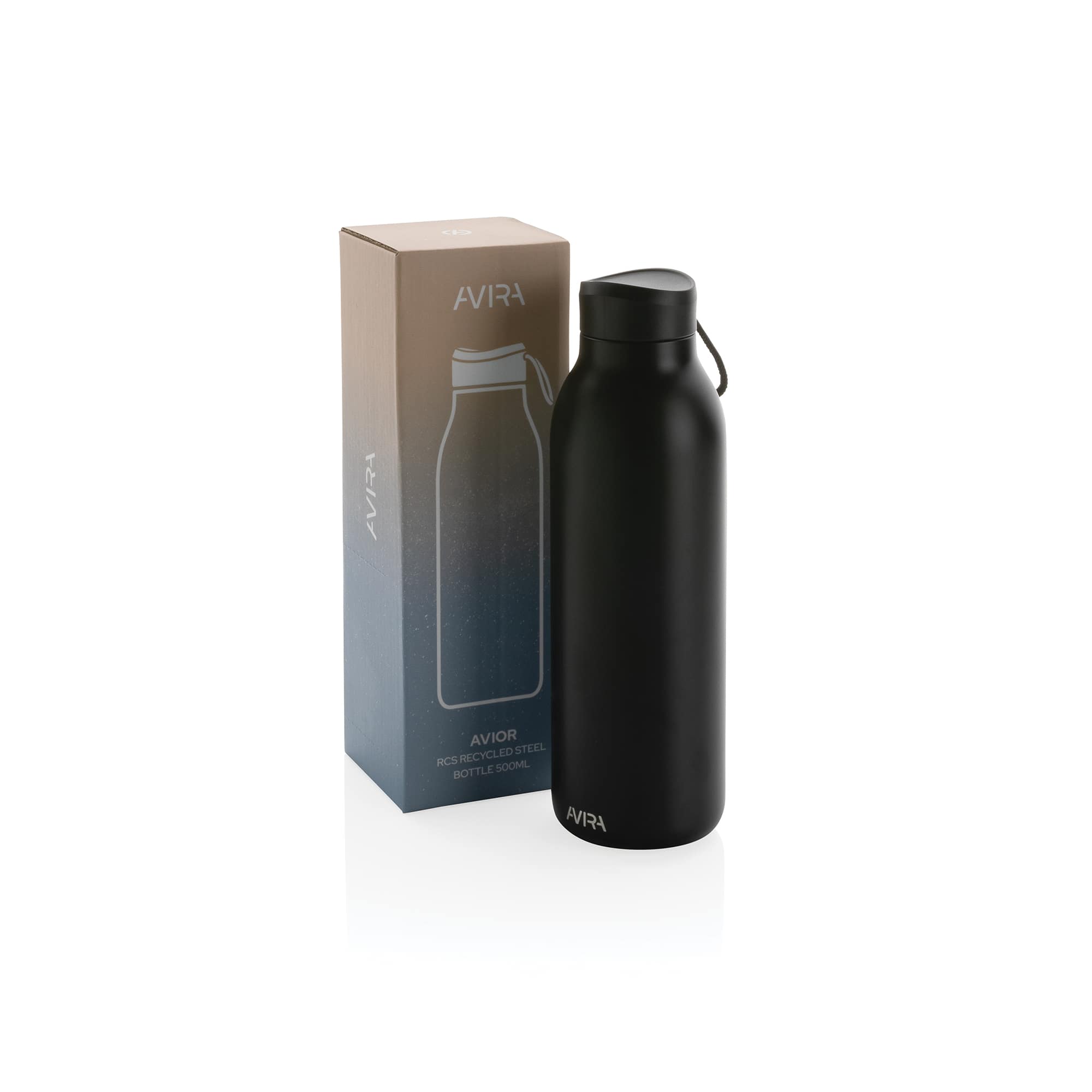 Avira Trinkflasche Avior - 500 ml | Recycelter Edelstahl | Farbig