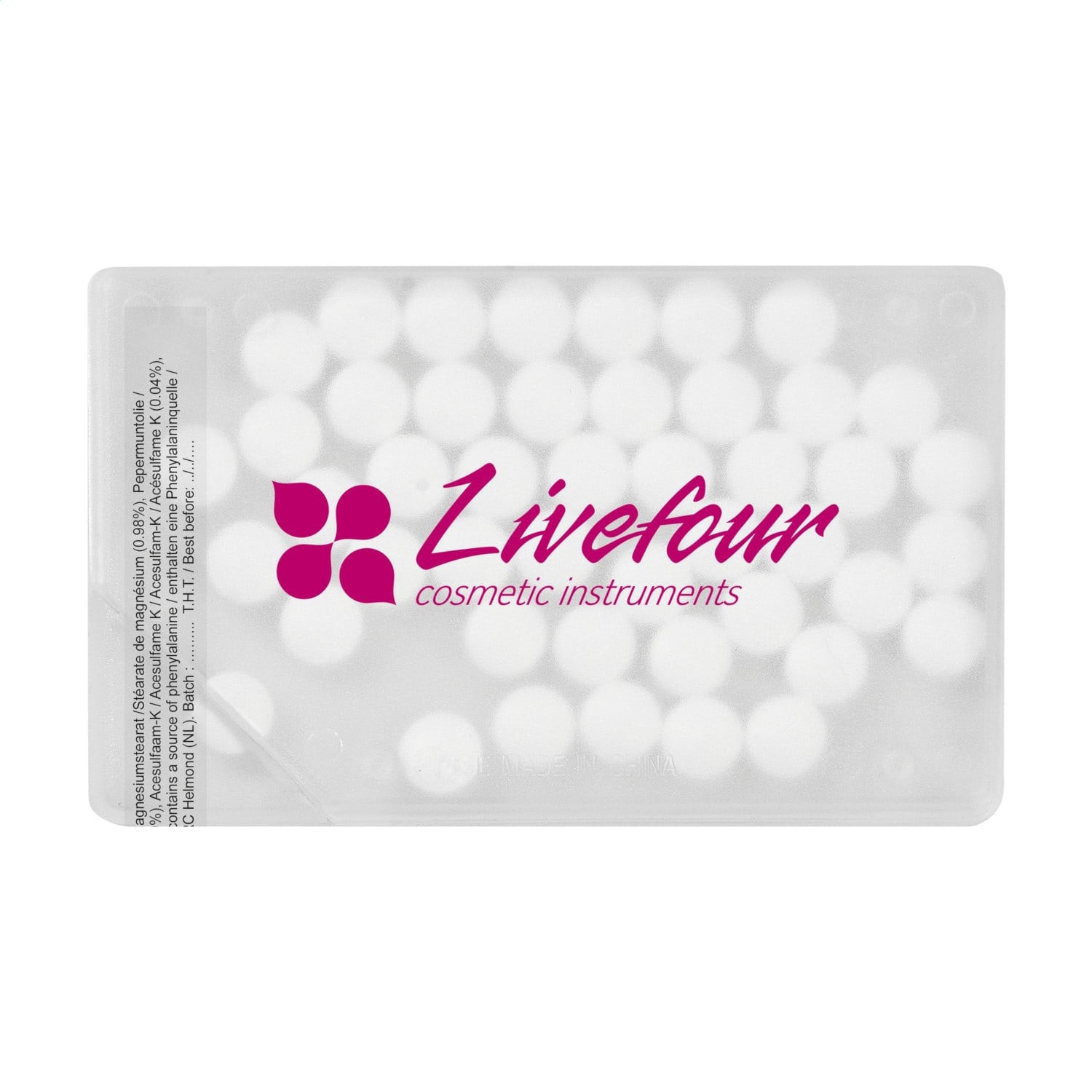 Minzspender Vivid - Kreditkarte | 8gr | Farbig | Vollfarbdruck