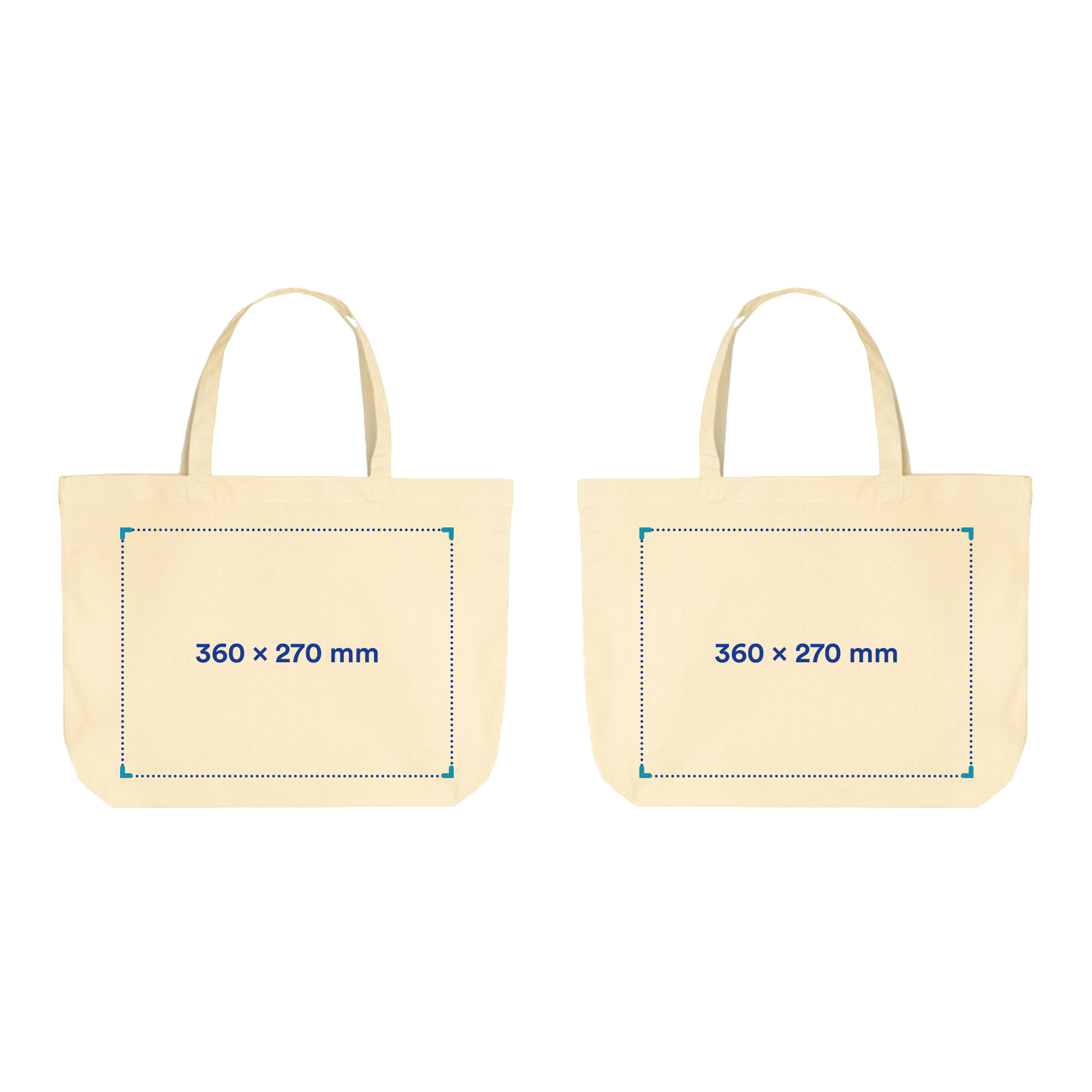 Katoenen shopper Dik - Gekleurd | 155 g/m² | Korte hengsels | Tot 4 kleuren bedrukking