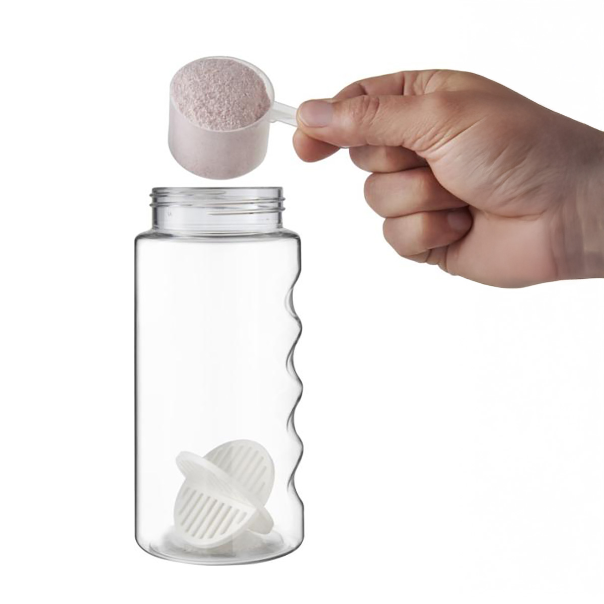 Shakerfles Lars – 500 ml | Met mixbal | Flip dop | Enkelwandig