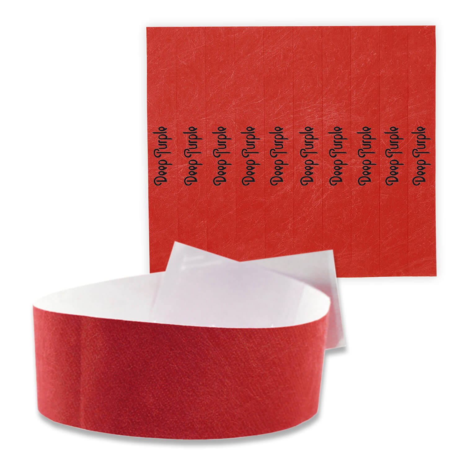 Tyvek polsbandjes - 27 mm | Zwarte opdruk | 258 x 27 mm | Diverse kleuren