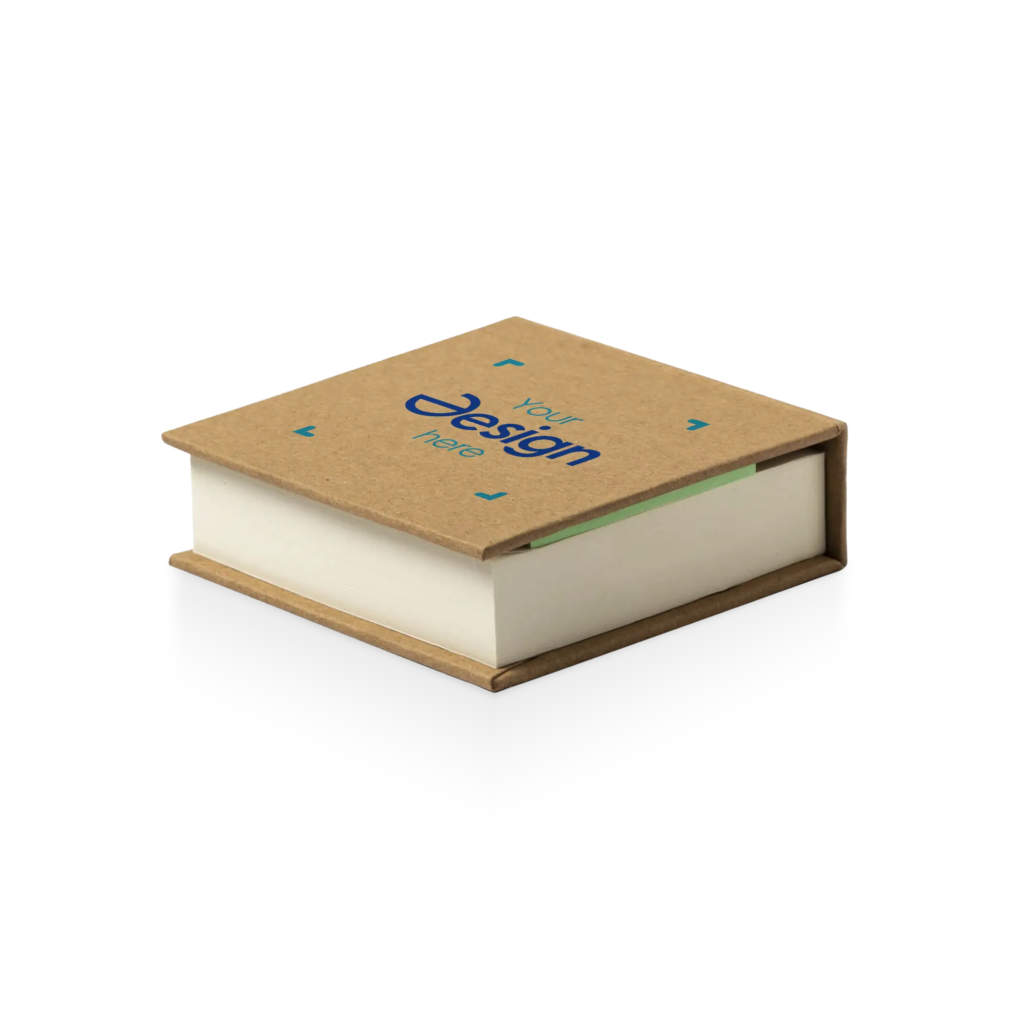 Bloc-notes – Carton Recyclé | 200 Feuilles | 125 Notes Adhésives | Couverture Rigide | Pour Bureau