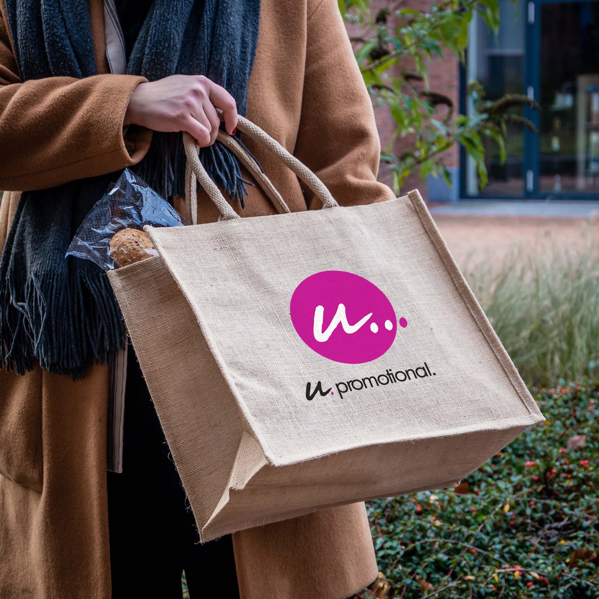 Shopper in iuta | 240 g/m² | 43x35x18cm | Stampa fino a 4 colori