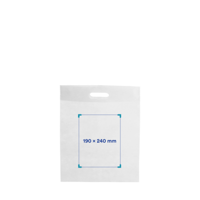 Sac fourre-tout coloré | 43 x 34 cm | Poignées découpées | Impression 1 couleur | Non woven