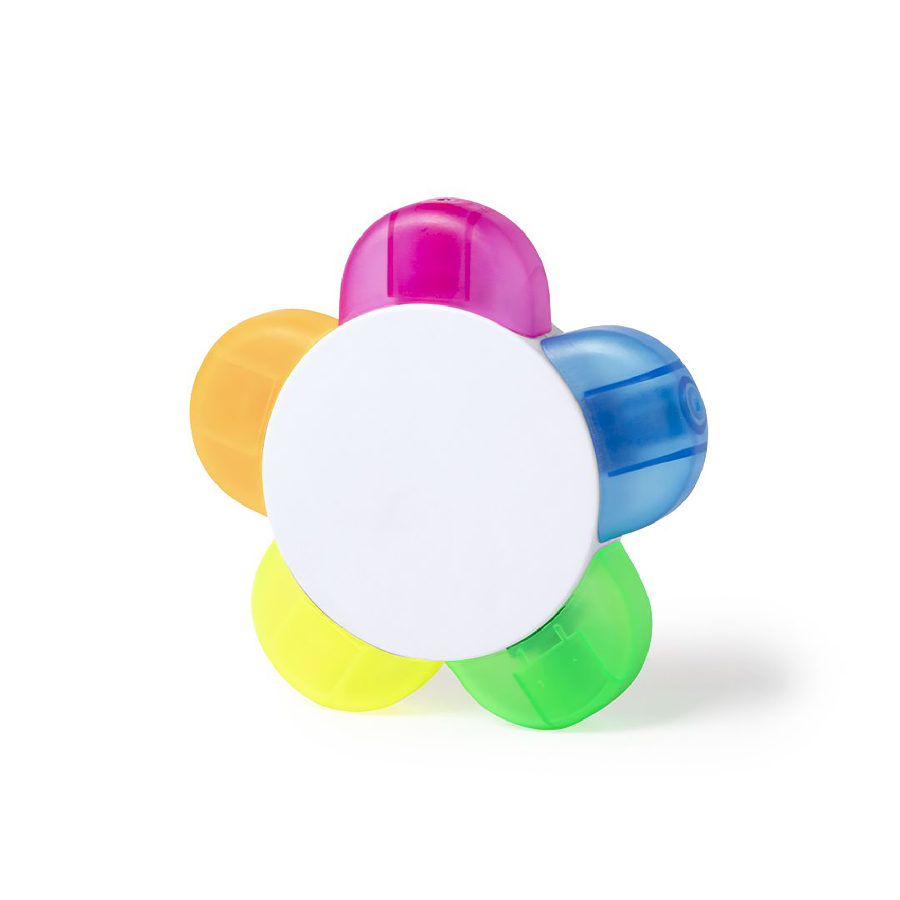 Textmarker Set - Blumenform Design | 5 Farben | Große Druckfläche