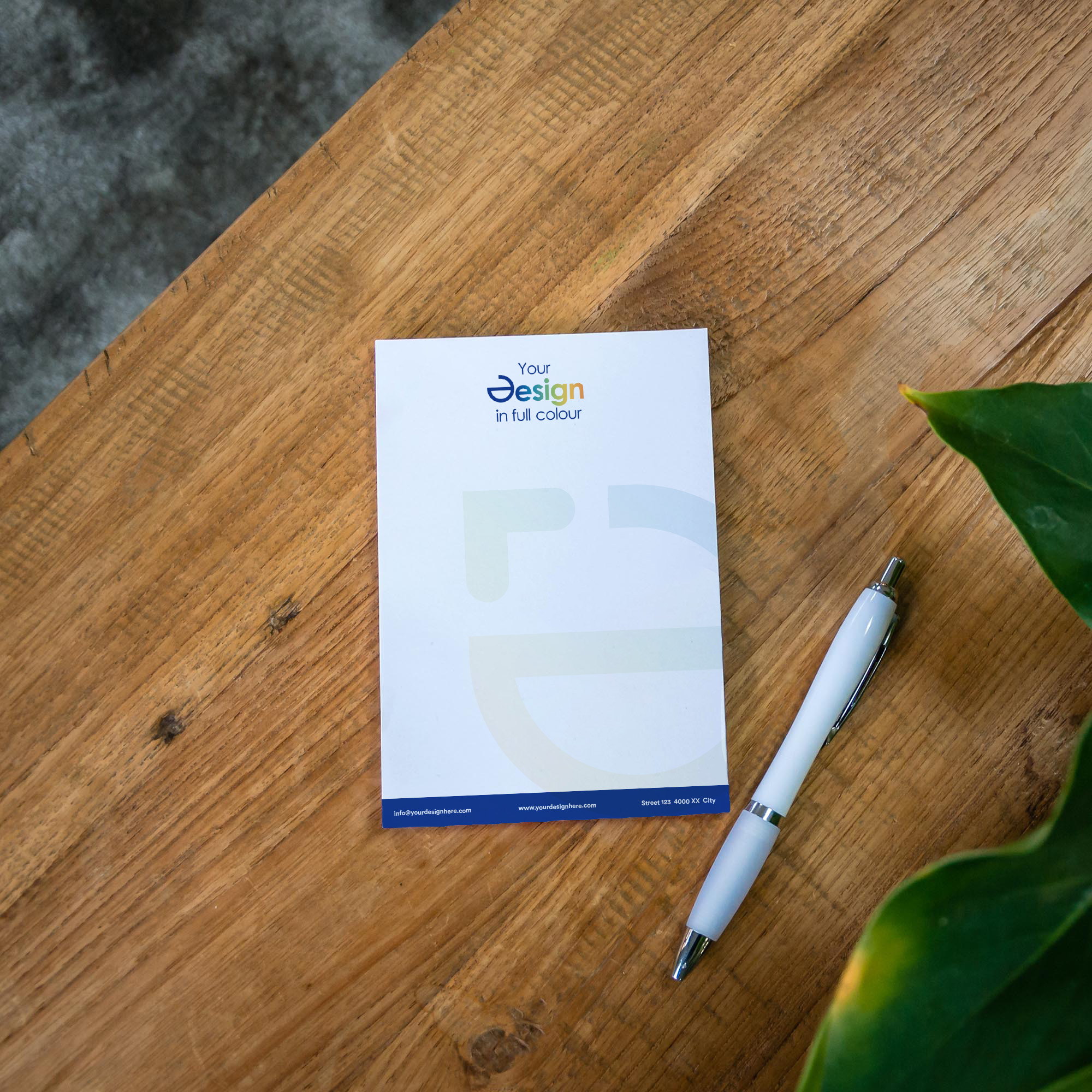 Notitieblok Maxim - A6 | 25-100 blanco vellen | Full Colour