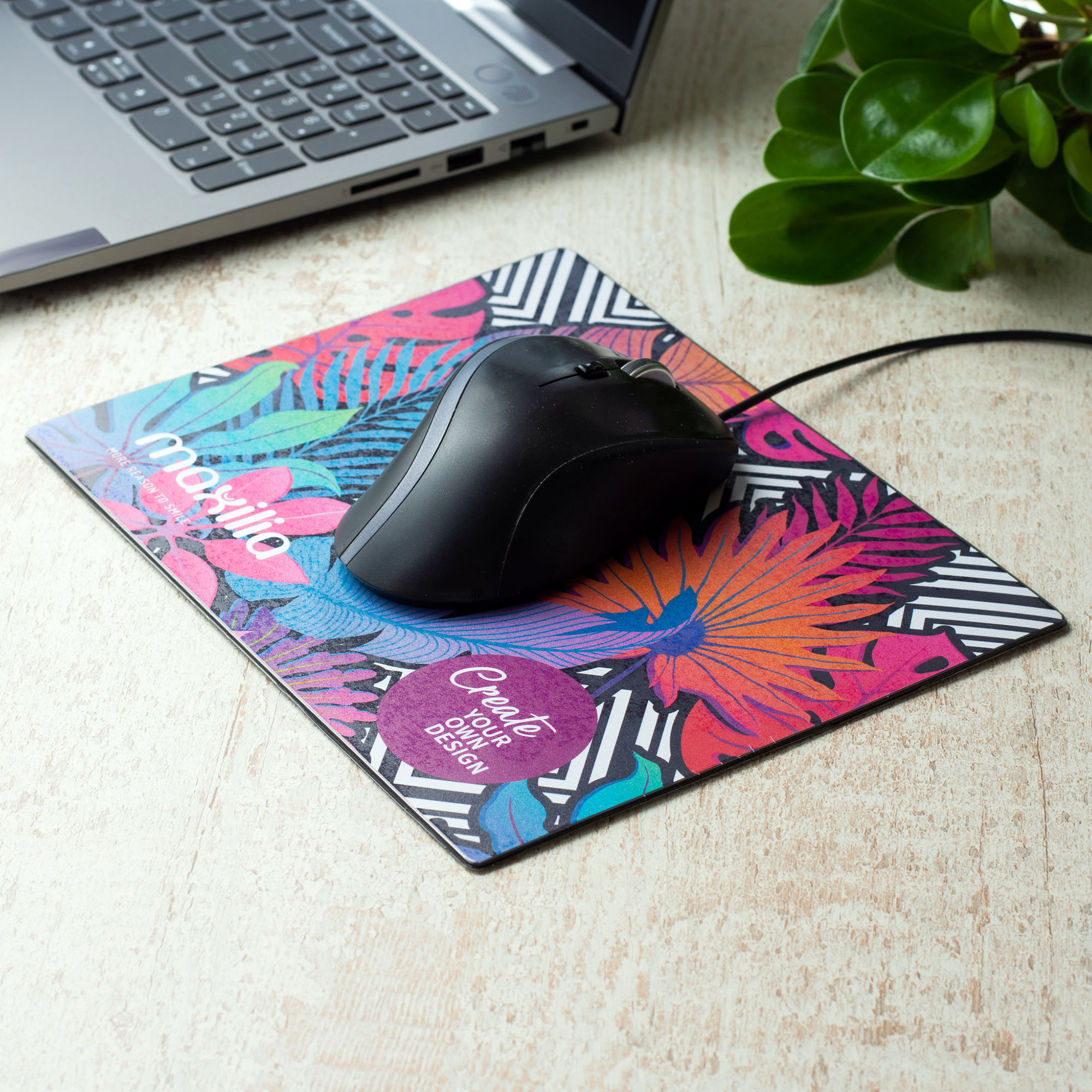 Tappetino per mouse - Hardtop | Stampa all-over | Sfondo nero