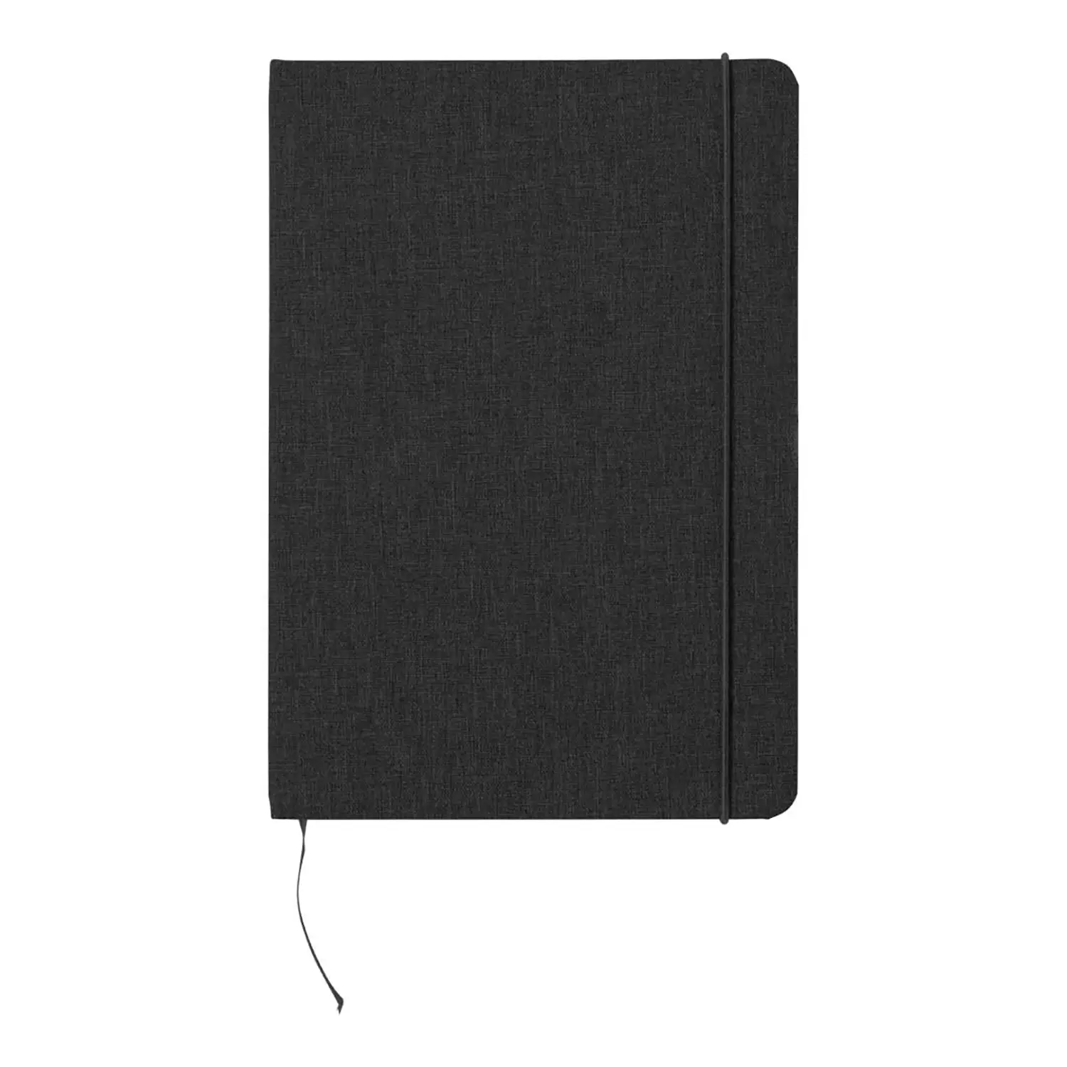 Carnet en RPET rigide – A5 | 80 pages | Fermeture élastique | Recyclé