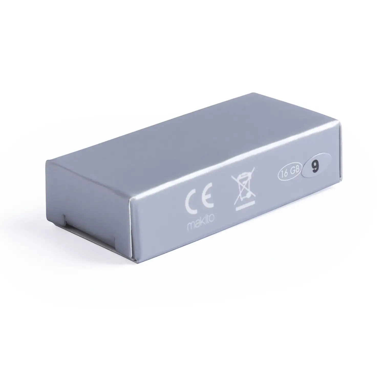 Clé USB ronde 16 Go – Métal | Compacte | Anneau | Design épuré