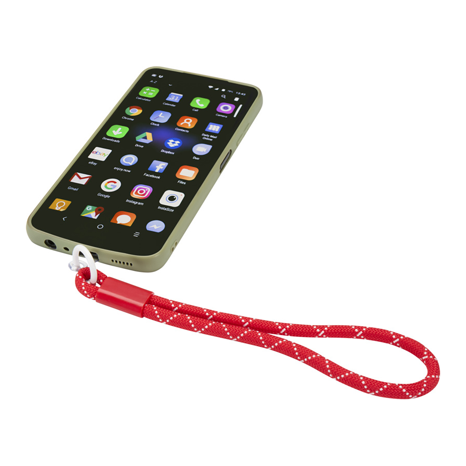 Smartphonepolsband Emma – Duurzaam & handsfree | Gerecycled ABS | 15 cm polsband | Transparante inzet