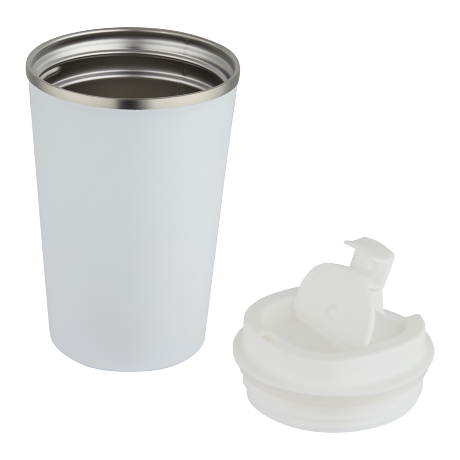 Gobelet isotherme sous vide – 350 ml | Étanche | Couvercle rotatif | Inox