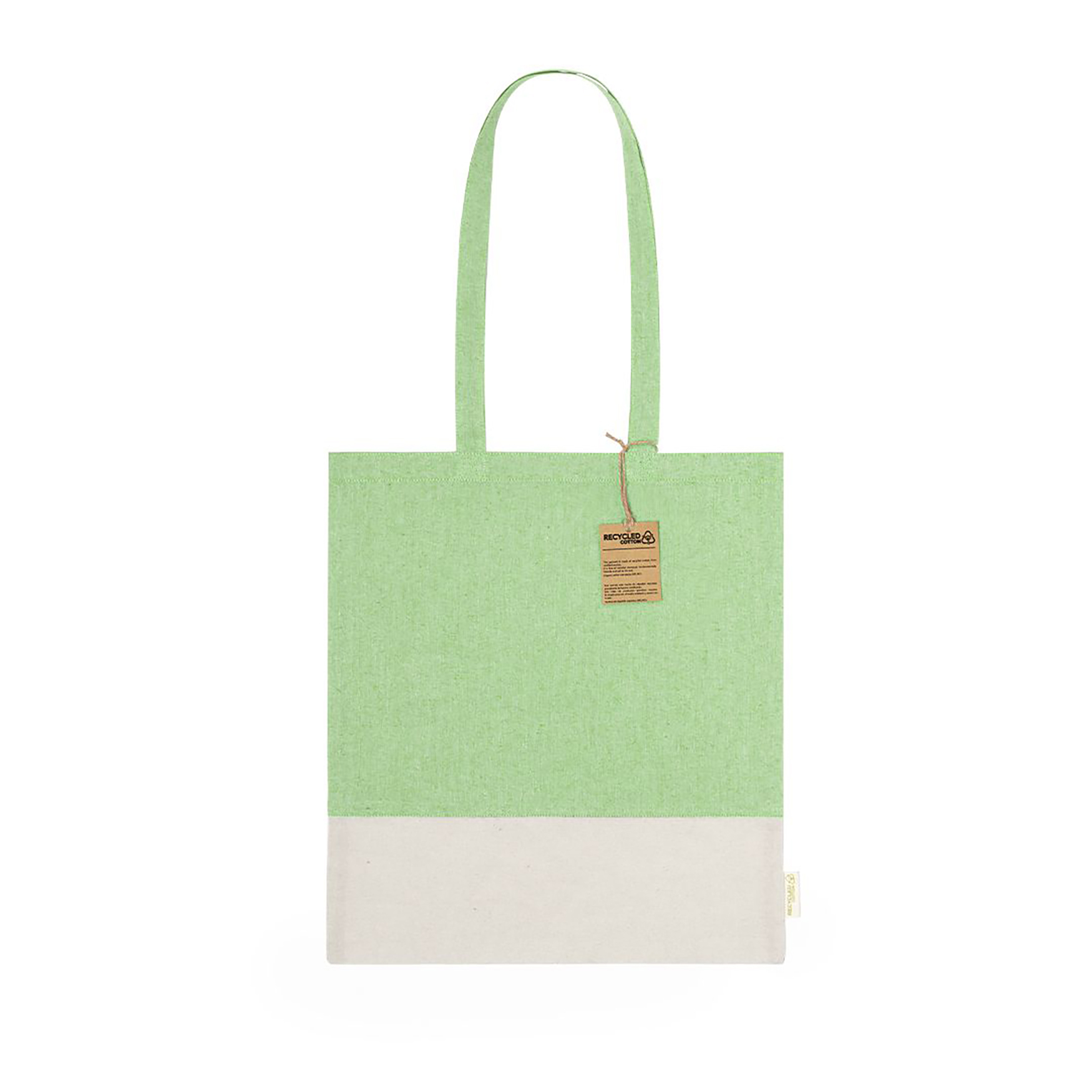 Tas Noah - Gerecycled katoen | 120 g/m² | Lange hengsels