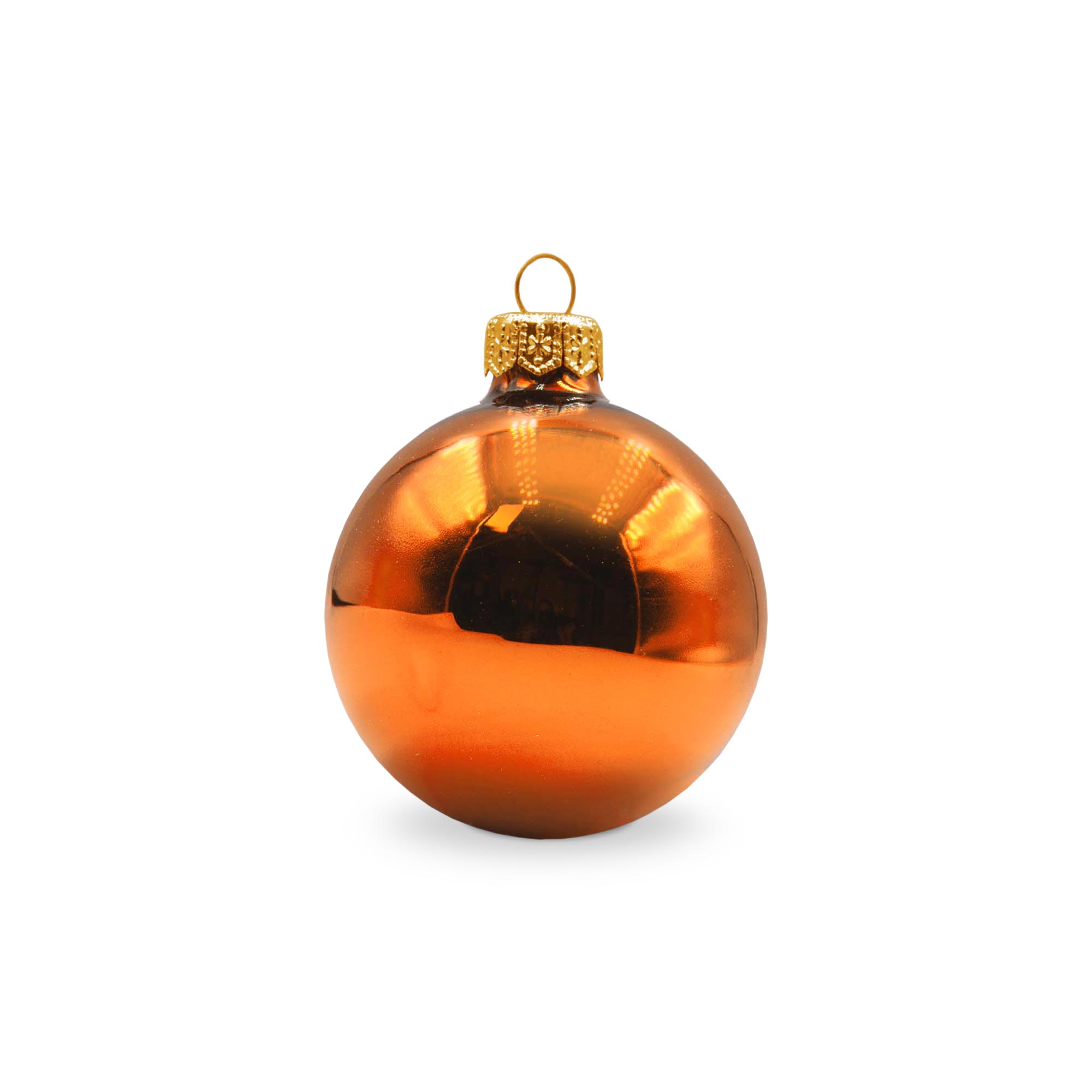 Boule de Noël – 66 mm | Finition brillante | Attache dorée | Impression 1 à 4 couleurs