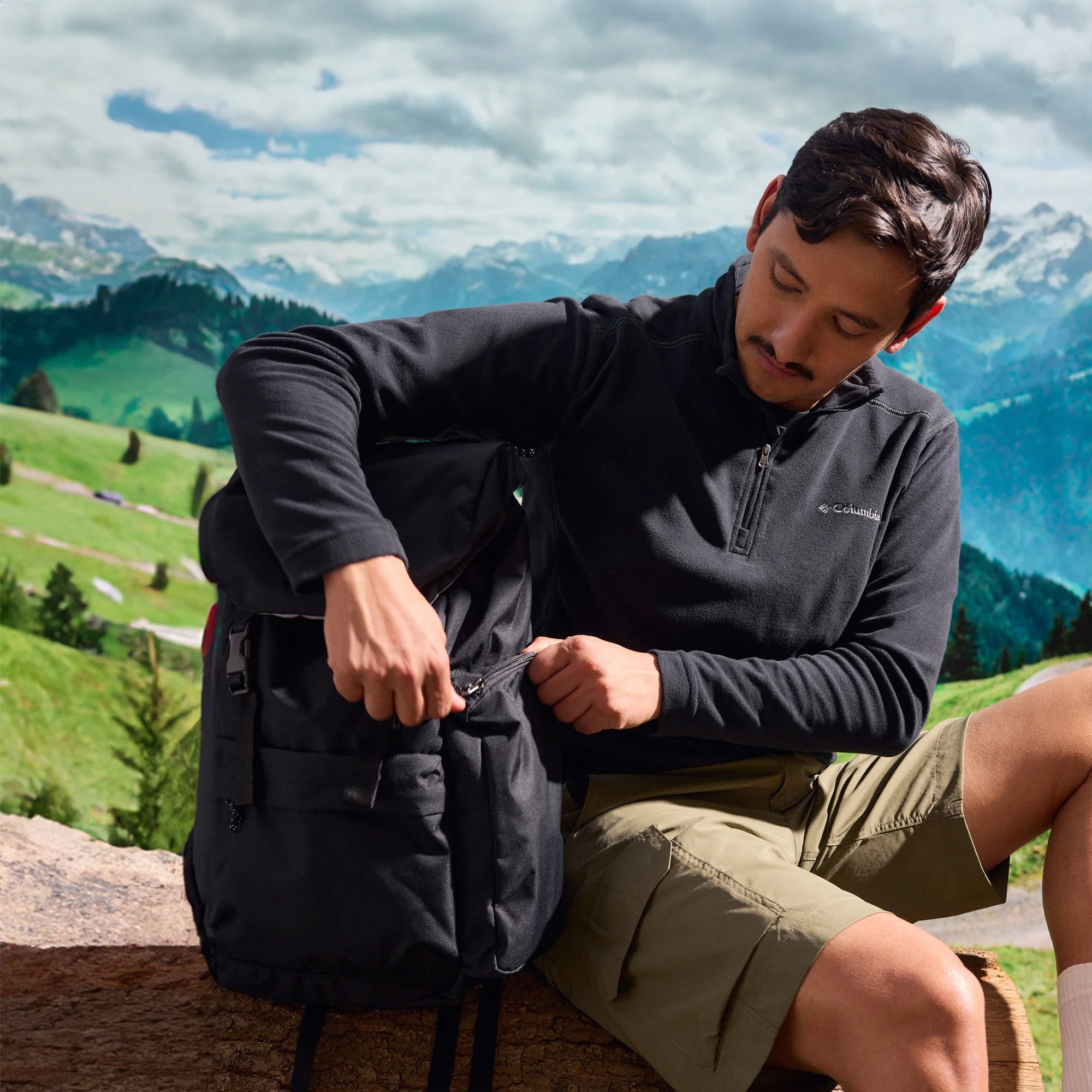 Columbia Klamath HZ - Herren | Stretchfleece | Hoher Kragen
