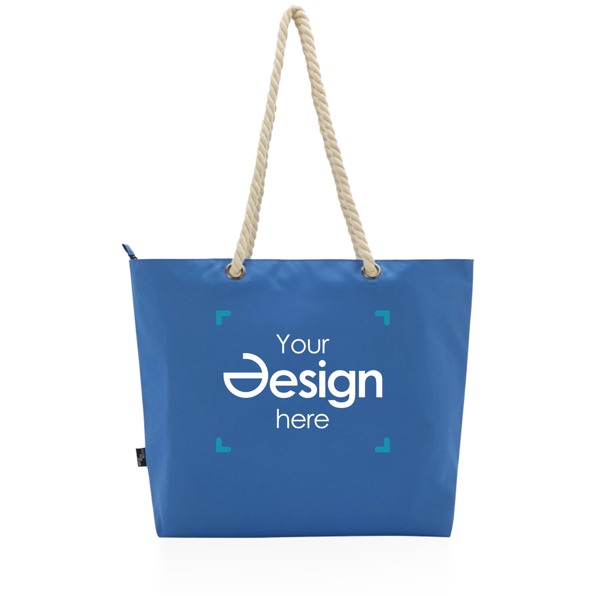 Sac de plage et glacière recyclé Panama – 23L | Compartiment isotherme | Poignées en corde de coton