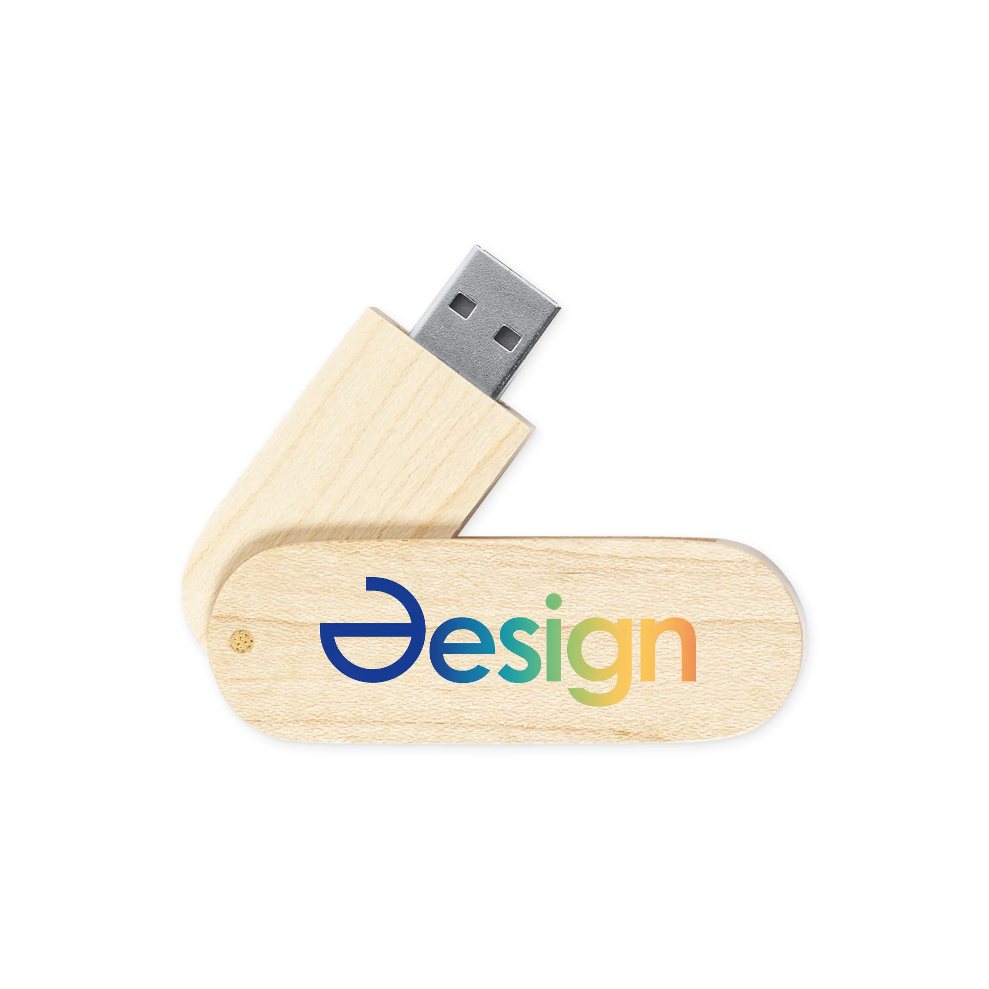 USB-Stick Holz 16GB – Drehmechanismus | Natürlich | Kompakt | Nachhaltig