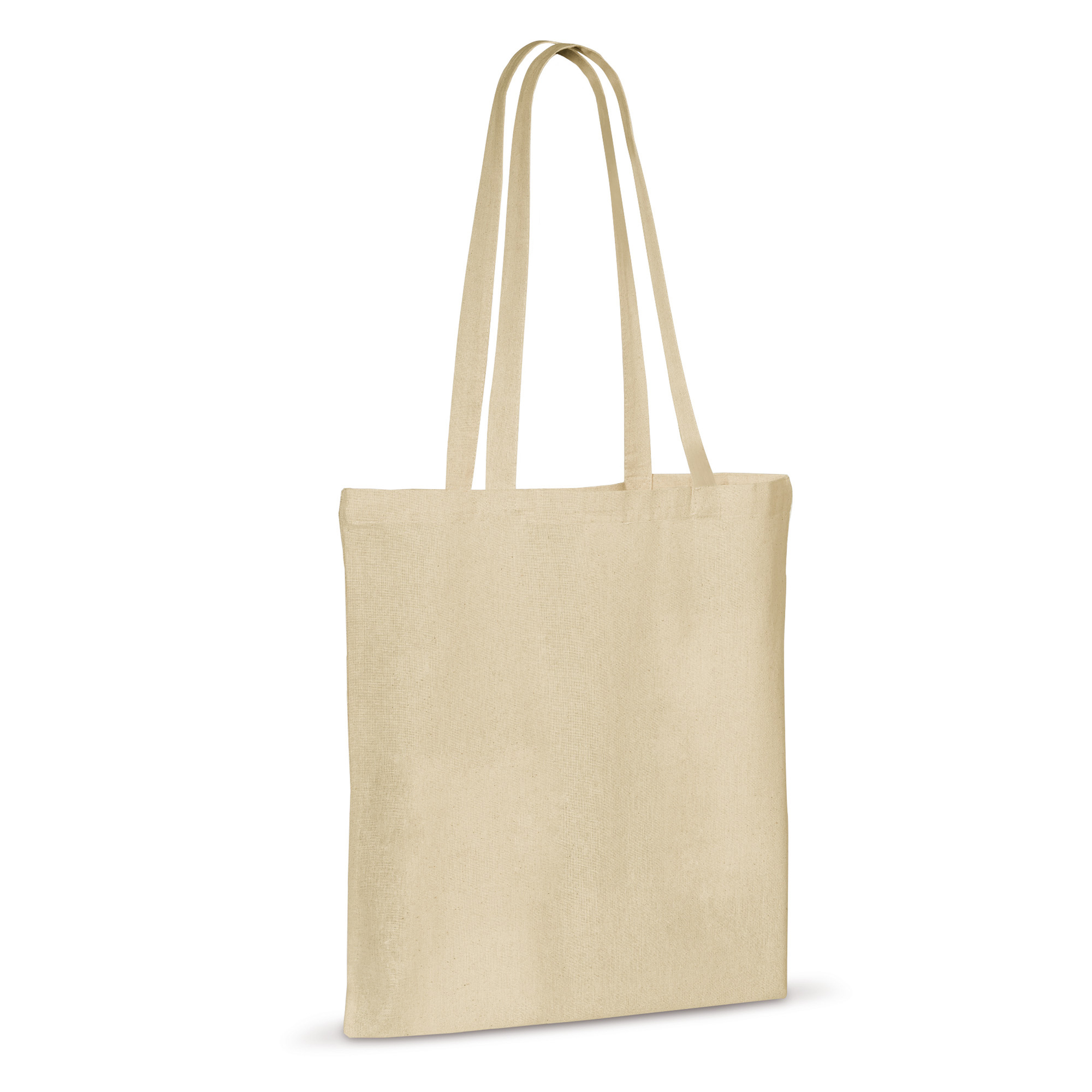 Borsa a tracolla in cotone OEKO-TEX® – 140 g/m² | Manici lunghi | Leggera