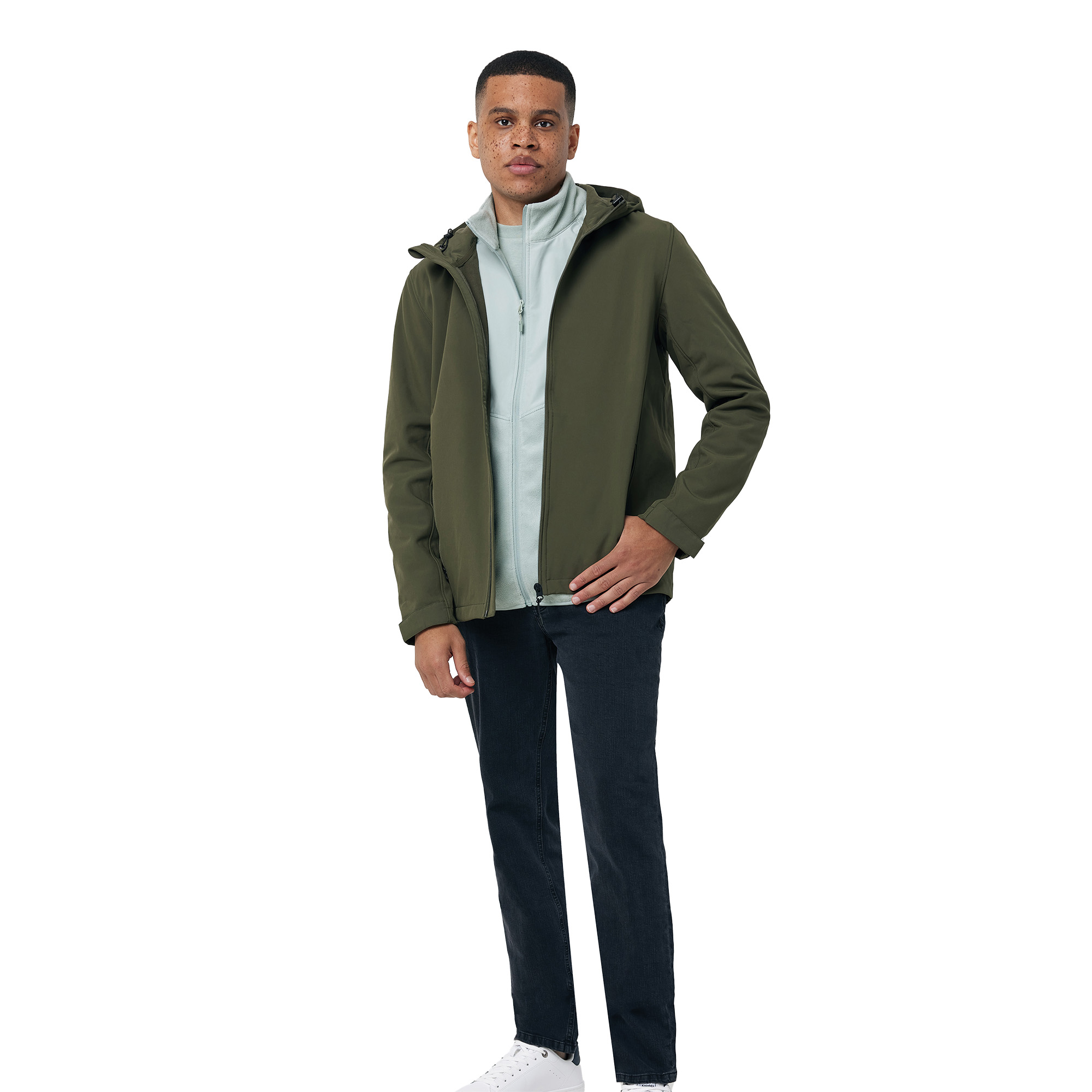 Iqoniq softshell jas - Heren | Gerecycled polyester | Full colour
