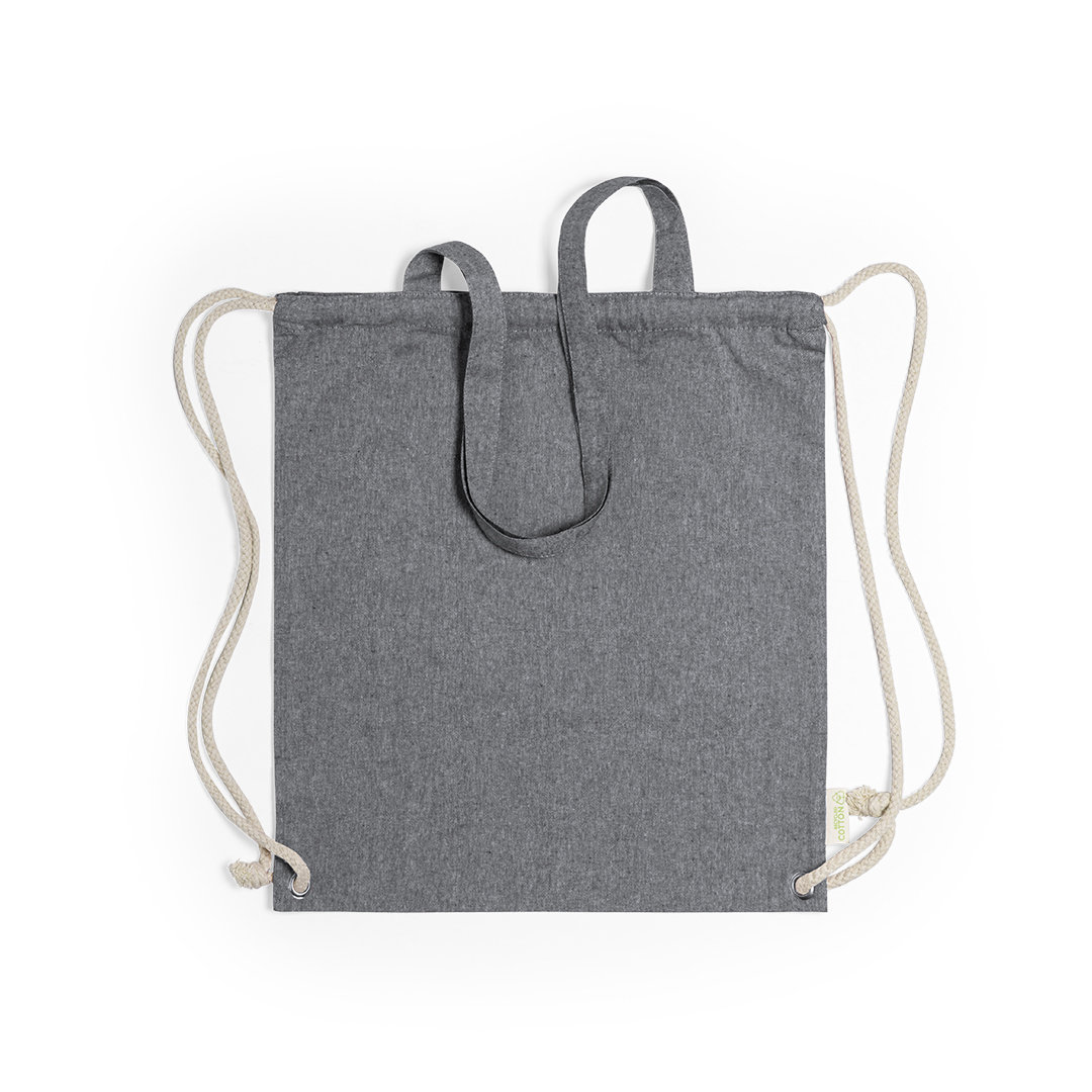 Sac à dos en coton recyclé | 140 g/m² | Cordon de serrage