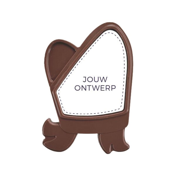 Mitria di cioccolato – 175 g | Cioccolato al latte | Design personalizzato | Confezione singola