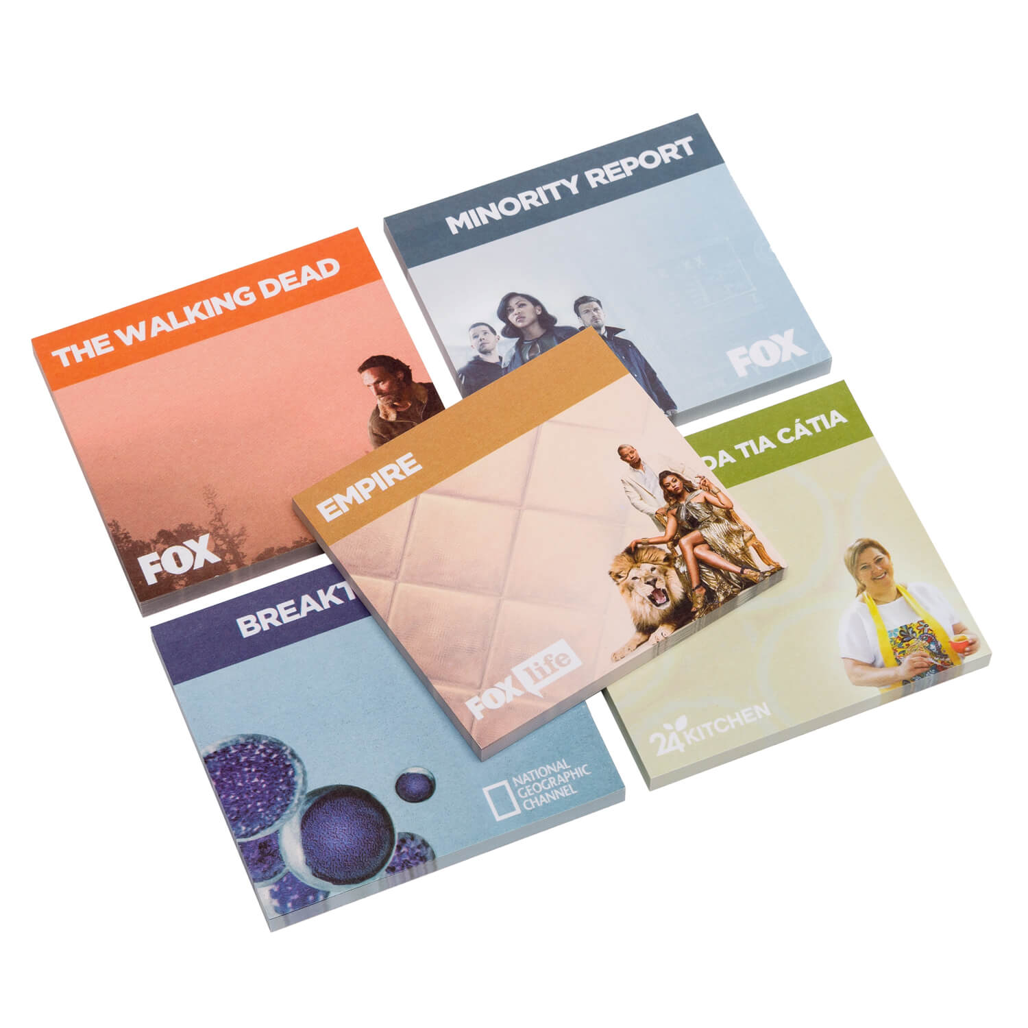Post-its Tess – Vierkant | 25-100 vellen | 75 x 75 mm | Full Colour