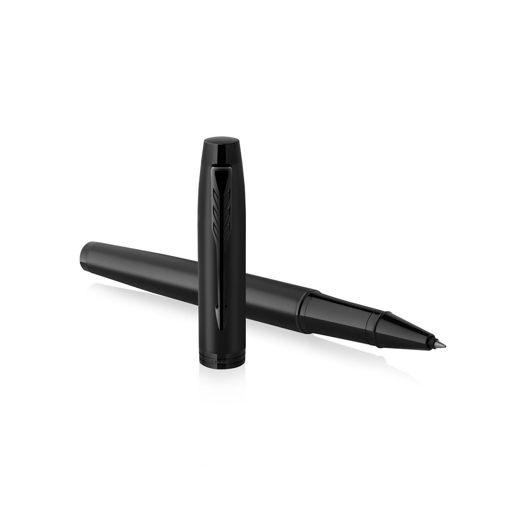 Roller Parker - Matte zwarte lakafwerking | RVS behuizing | Jumbo refill zwart