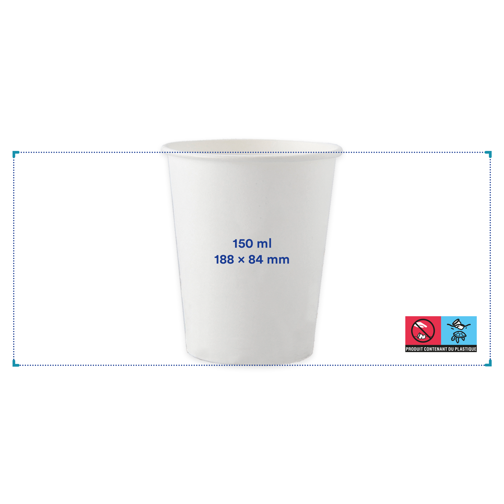 Pappbecher Small - 150 ml | Einwandig | Vollfarbdruck