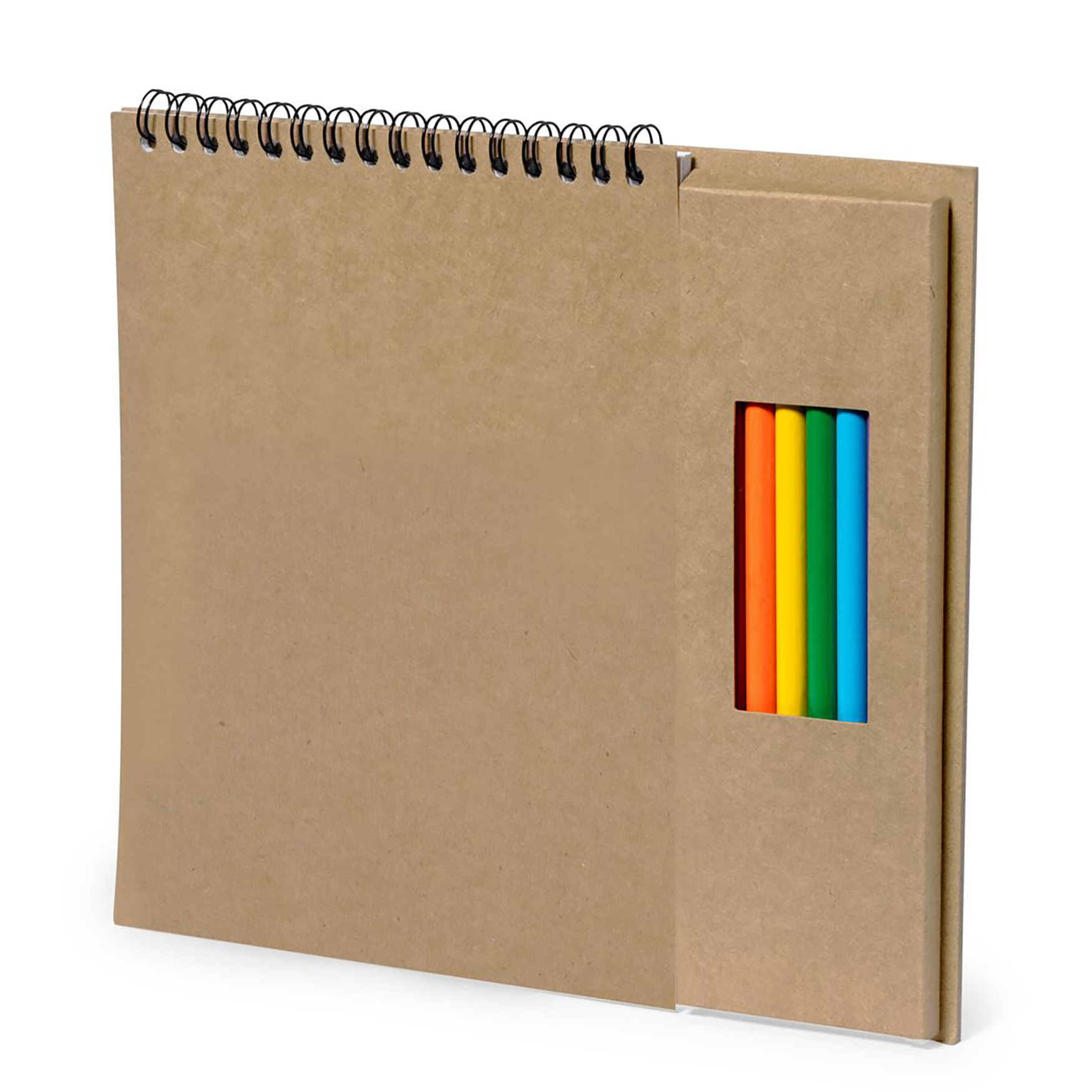 Set scrittura - Cartone riciclato | 8 matite | Blocco note