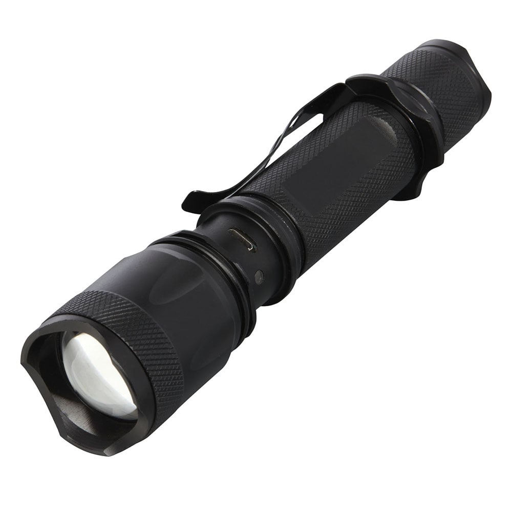 Tactische zaklamp Ravo – 5W LED | 300 Lumen | Oplaadbaar | Aluminium Behuizing