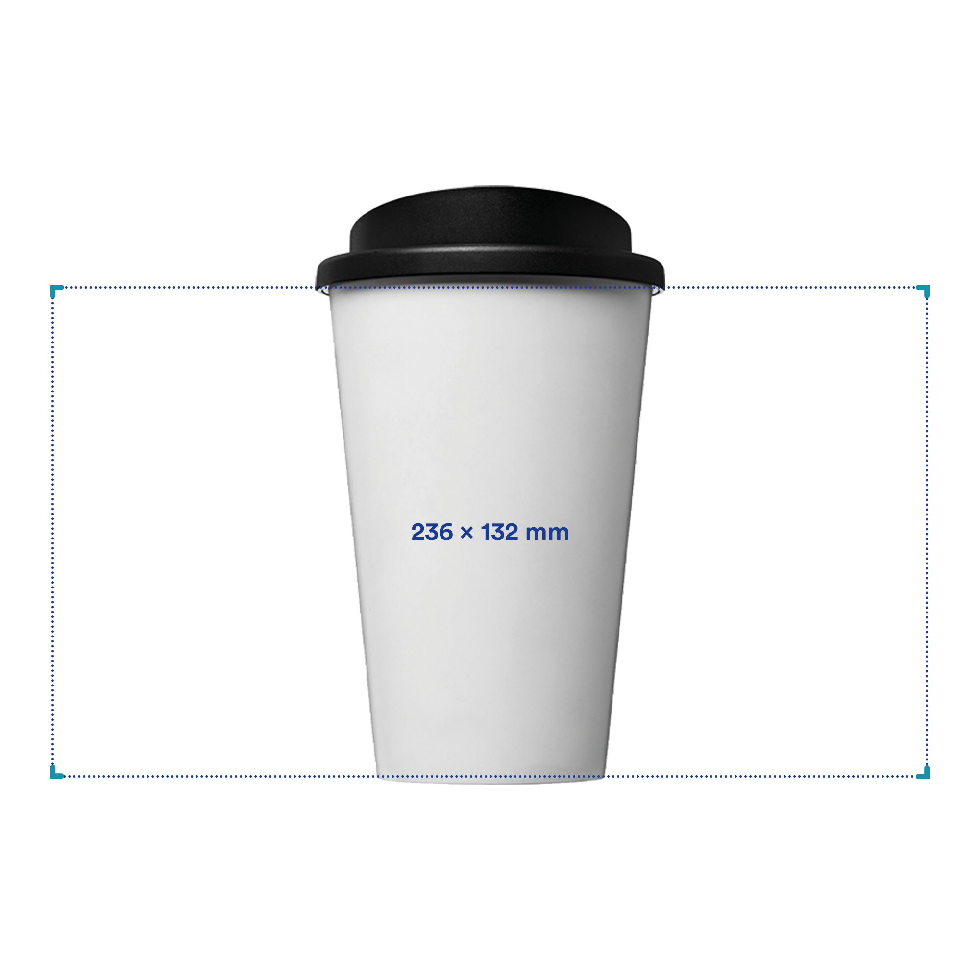 Koffie to go beker Leo - 350 ml | Geïsoleerde beker | Dubbelwandig | Full Colour