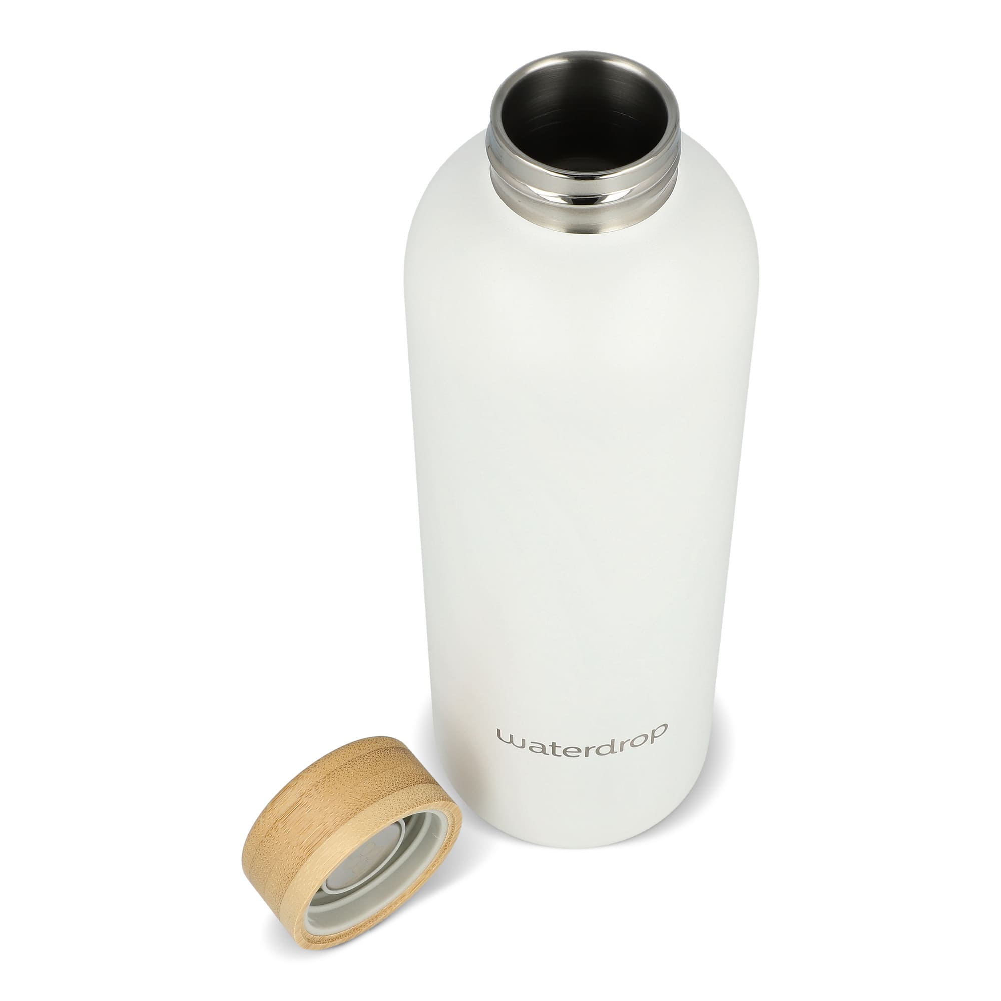 Waterdrop Classic Bottiglia termica – 600 ml | Acciaio inox | Tappo bambù
