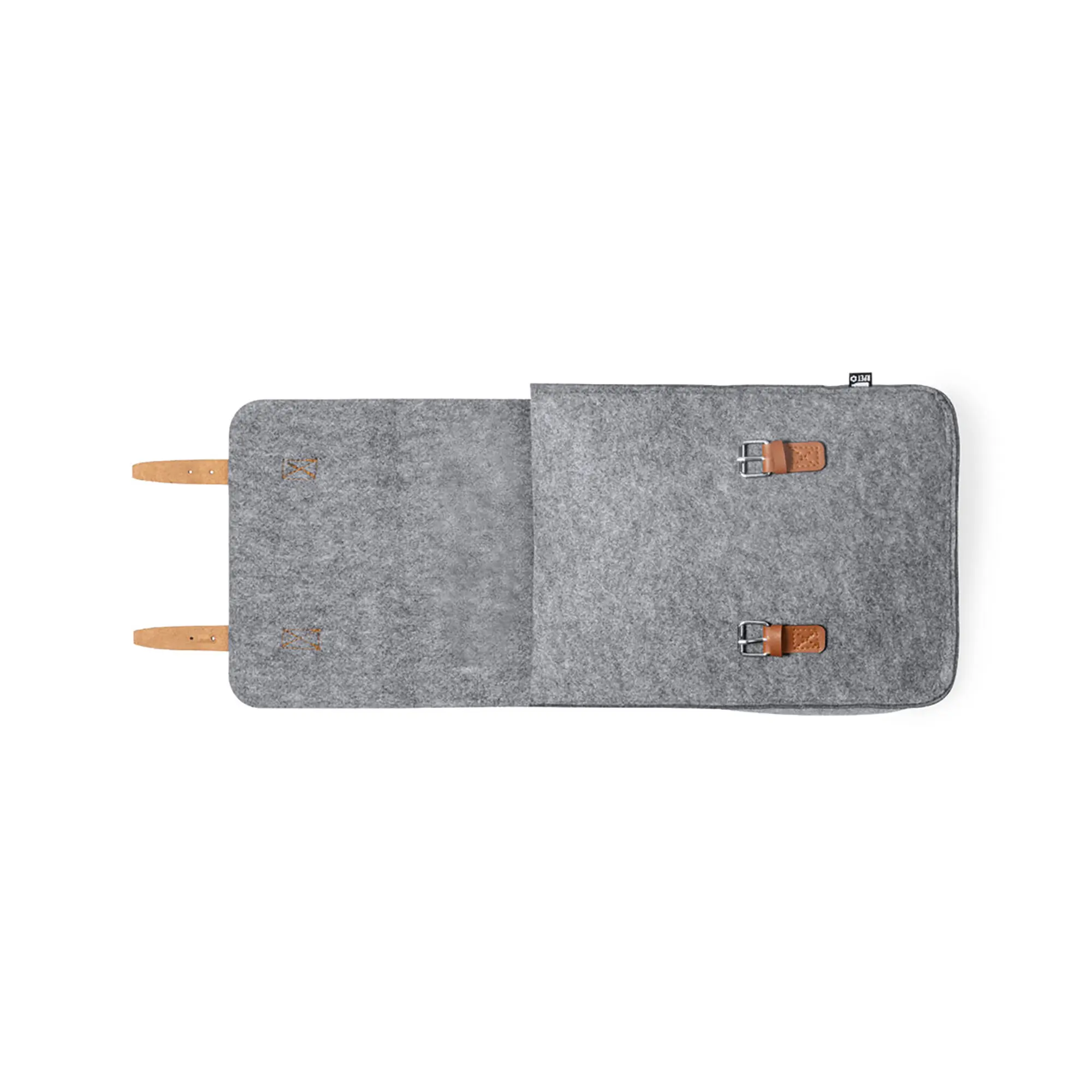 Rucksack aus RPET-Filz – PU-Riemen | Schnallenverschluss | Nature line | Recycelt