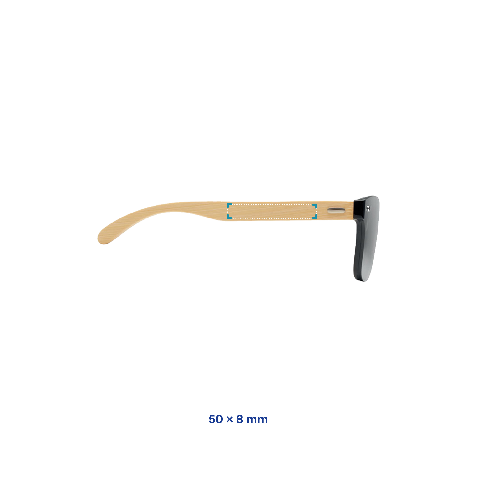 Öko-Sonnenbrille | UV400 | Farbige verspiegelte Gläser | Bambusrahmen