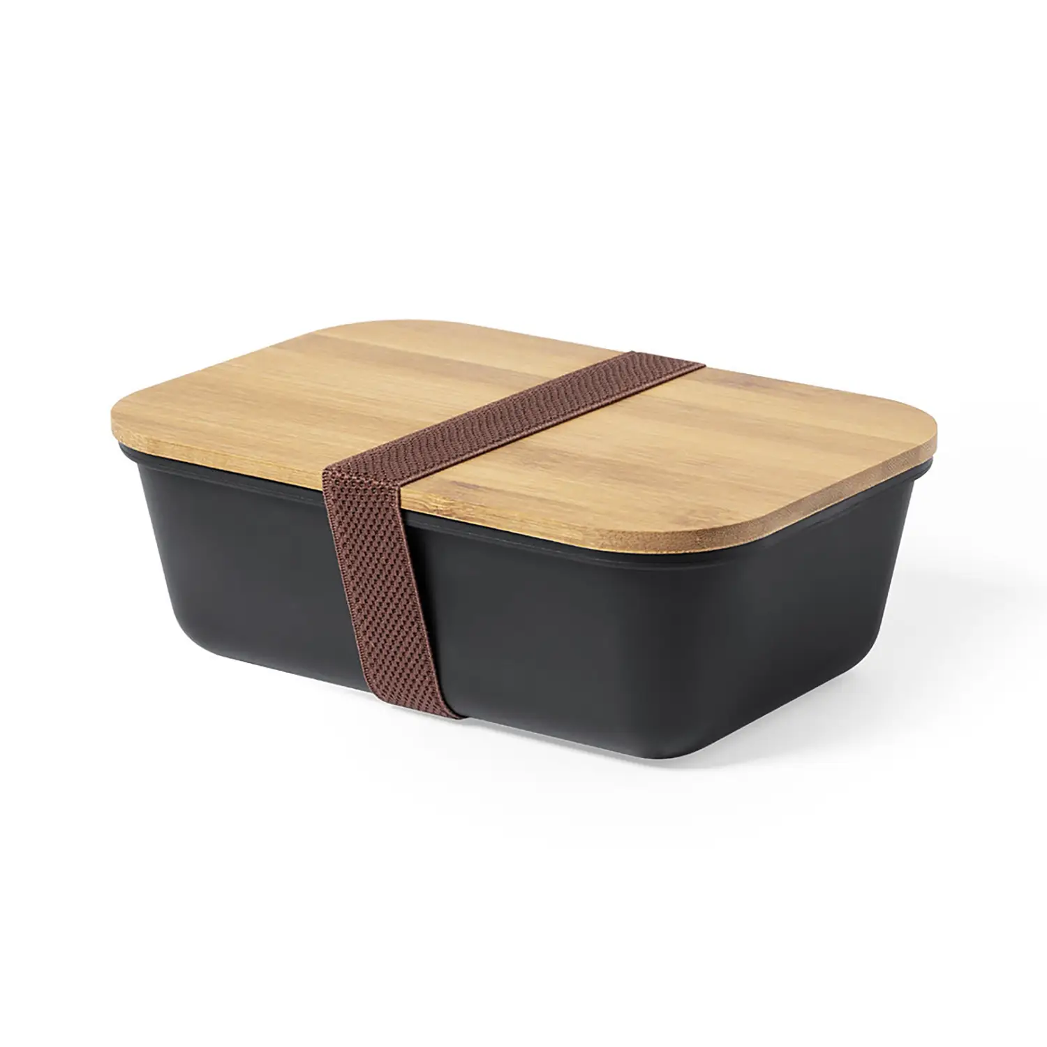 Lunch box 1 L – PP senza BPA | Coperchio in bambù | Con fascia