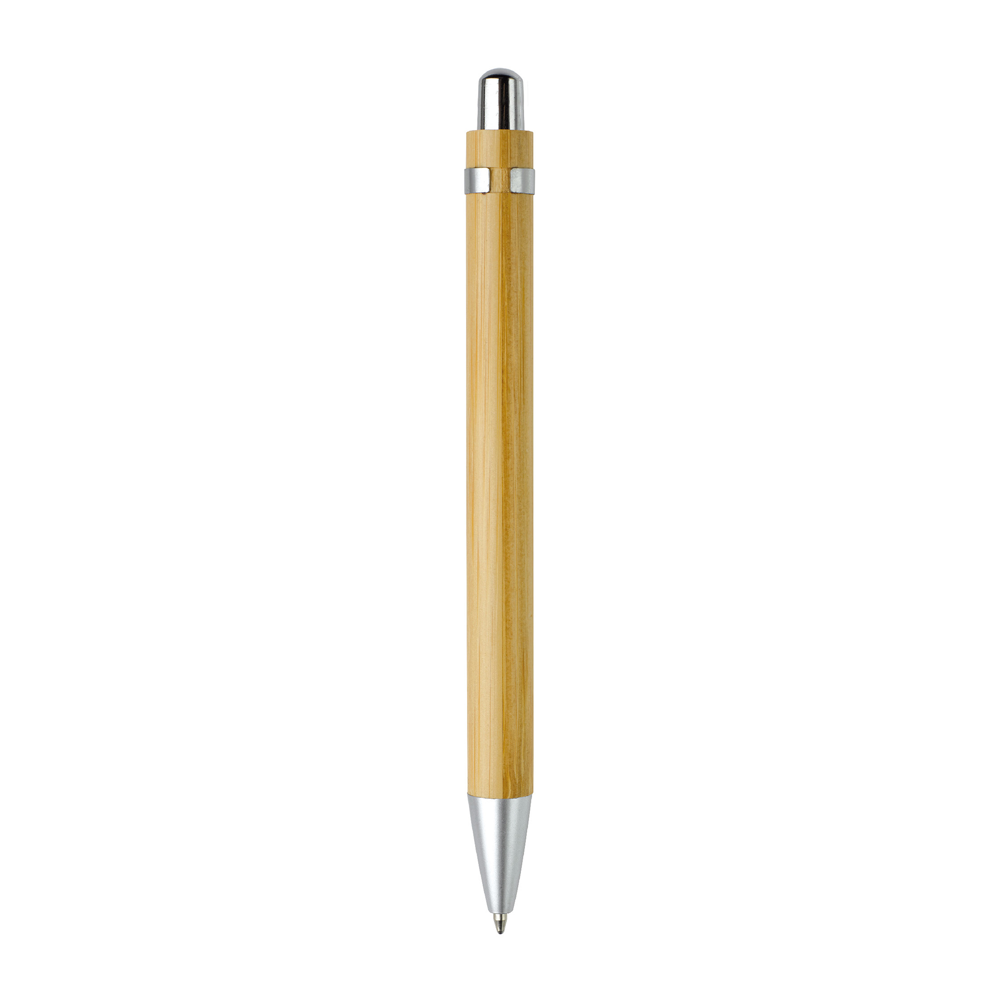 Stylo en bambou | Encre bleue | Quadrichromie
