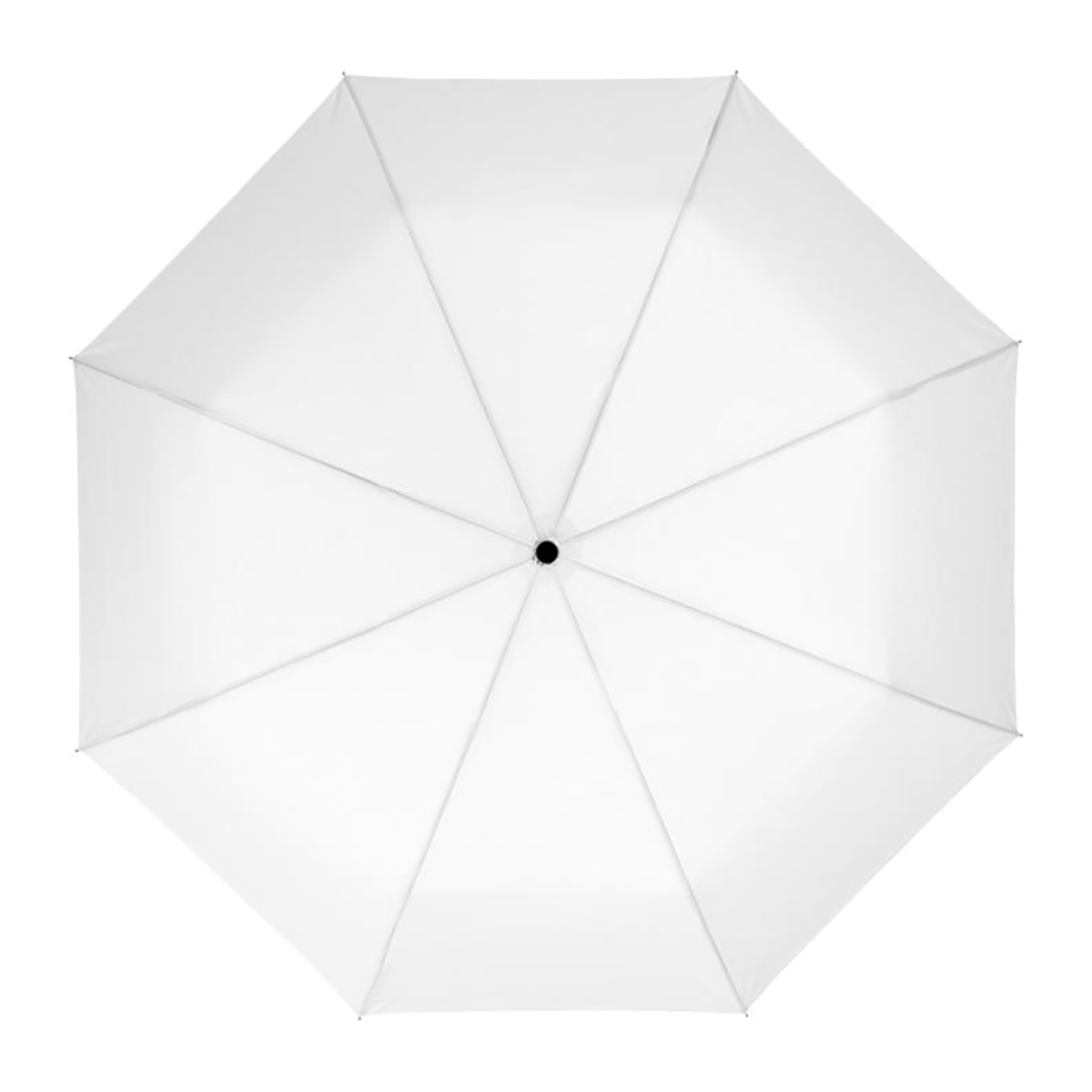 Parapluie pliant automatique – 21 pouces | Baleines en fibre de verre | Poignée caoutchoutée | Avec étui